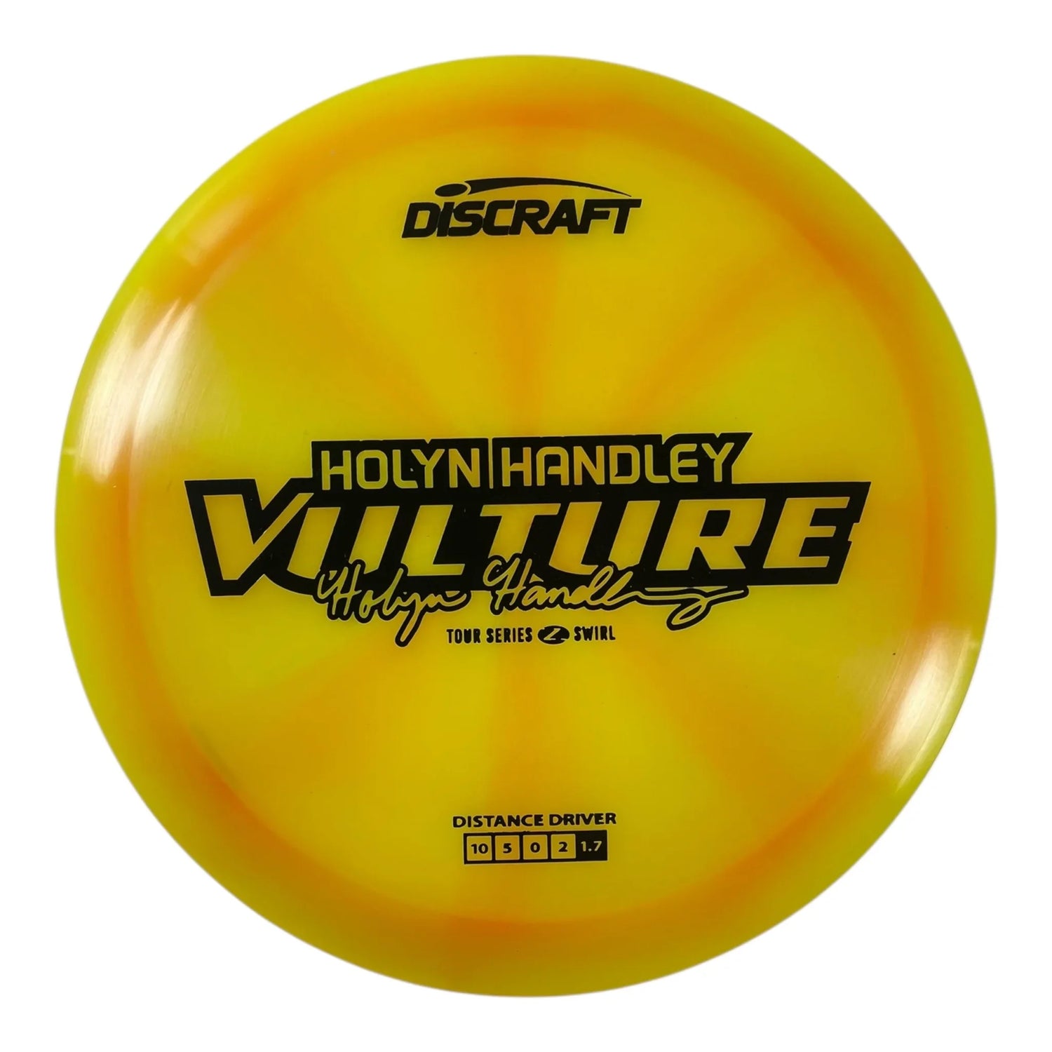 Discraft Vulture | Z Swirl | Yellow/Black 176g (Holyn Handley 2025 Tour Series) Disc Golf