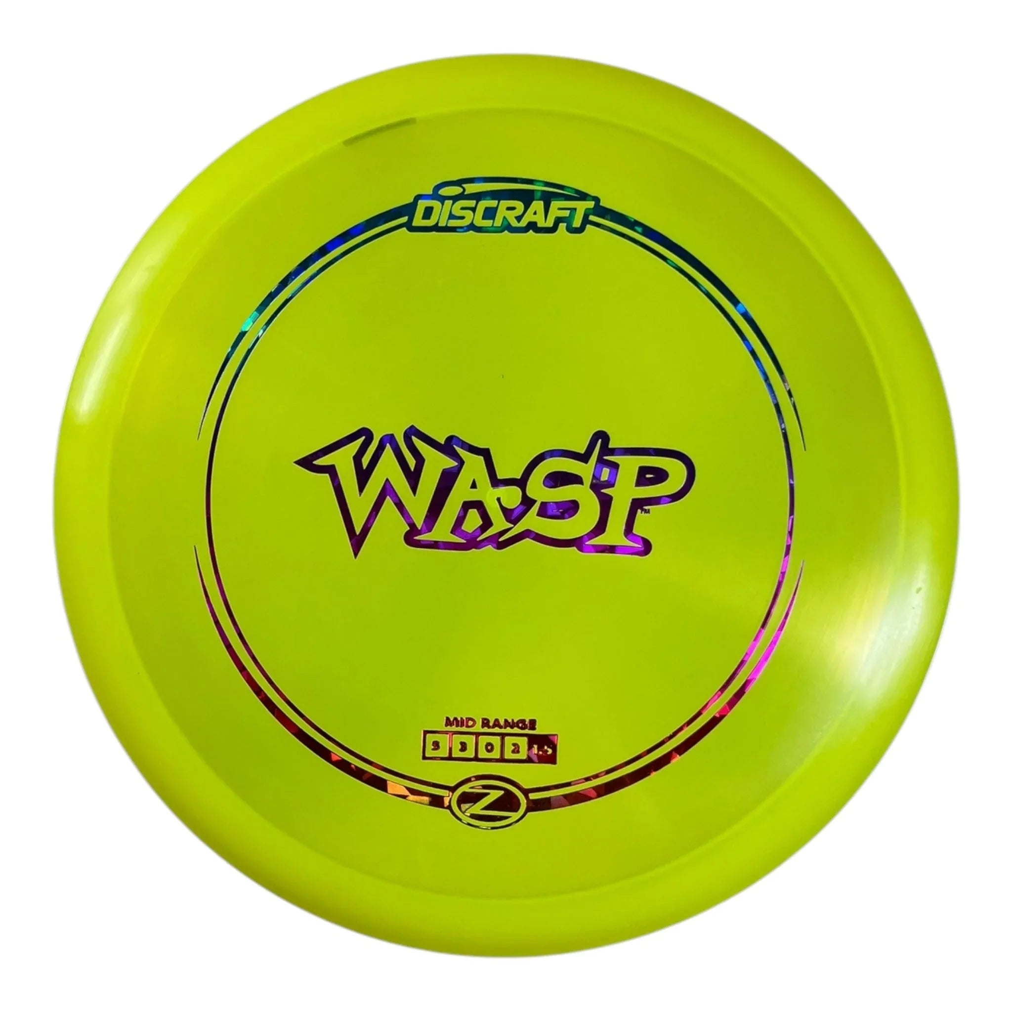 Discraft Wasp | Z Line | Yellow/Rainbow 177g Disc Golf