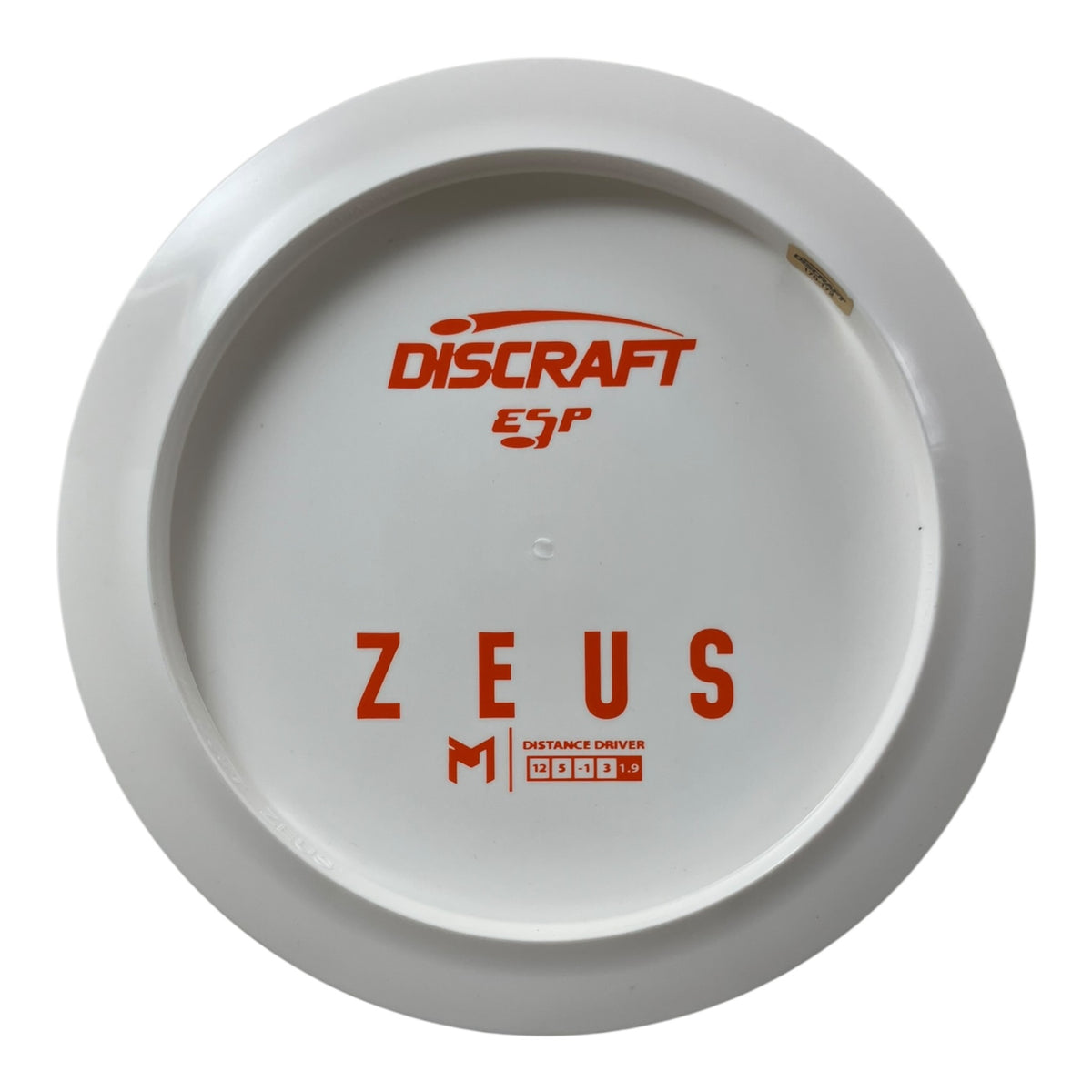 Discraft Zeus | ESP | White/Orange 170g (Paul McBeth Bottom Stamp) Disc Golf