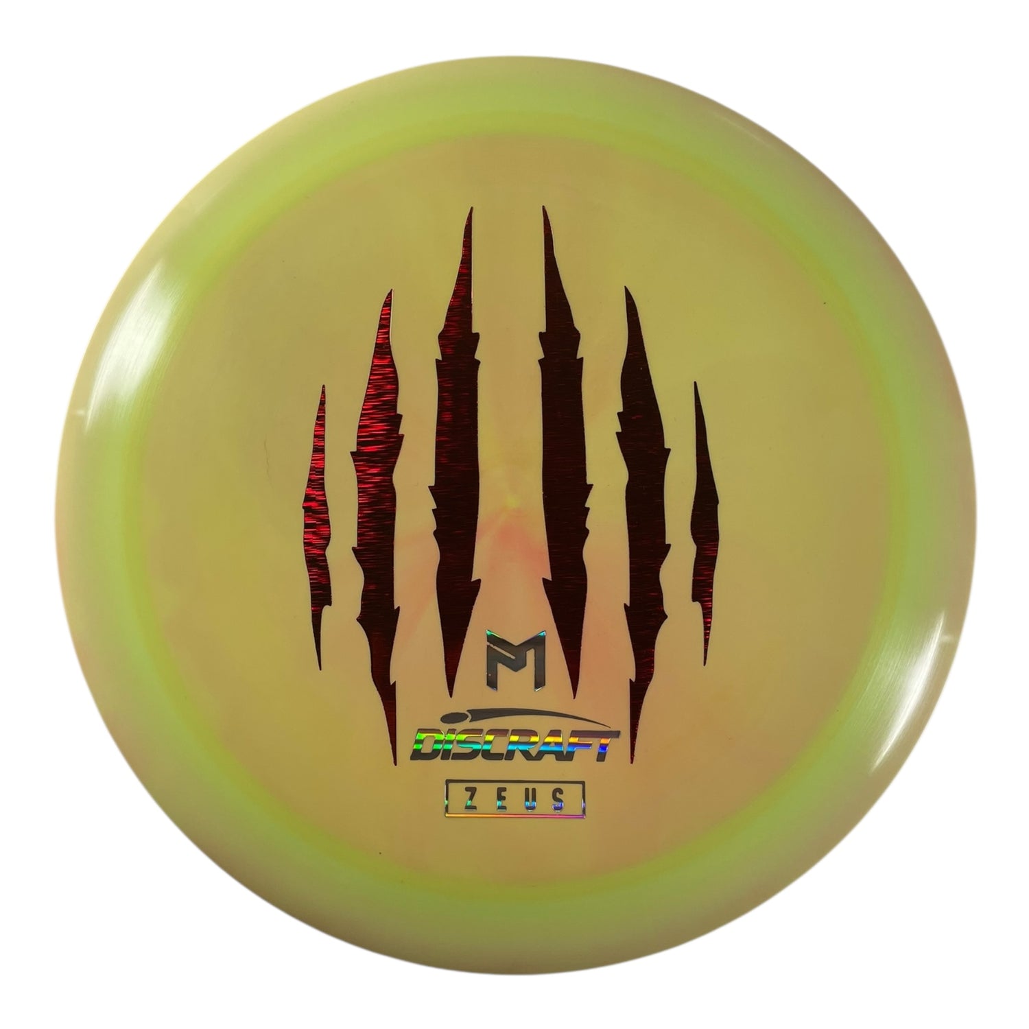 Discraft Zeus | ESP | Yellow/Red 174g (Paul McBeth 6x Claw) Disc Golf