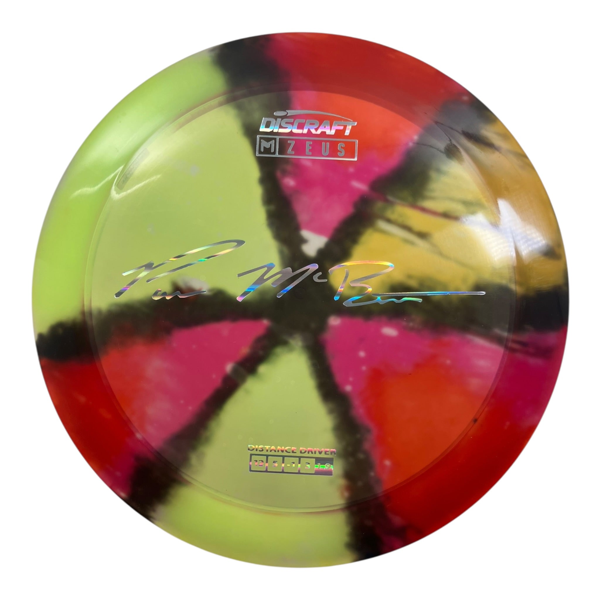 Discraft Zeus | Z Line Fly Dye | Green/Pink/Holo 169g (Paul McBeth) Disc Golf
