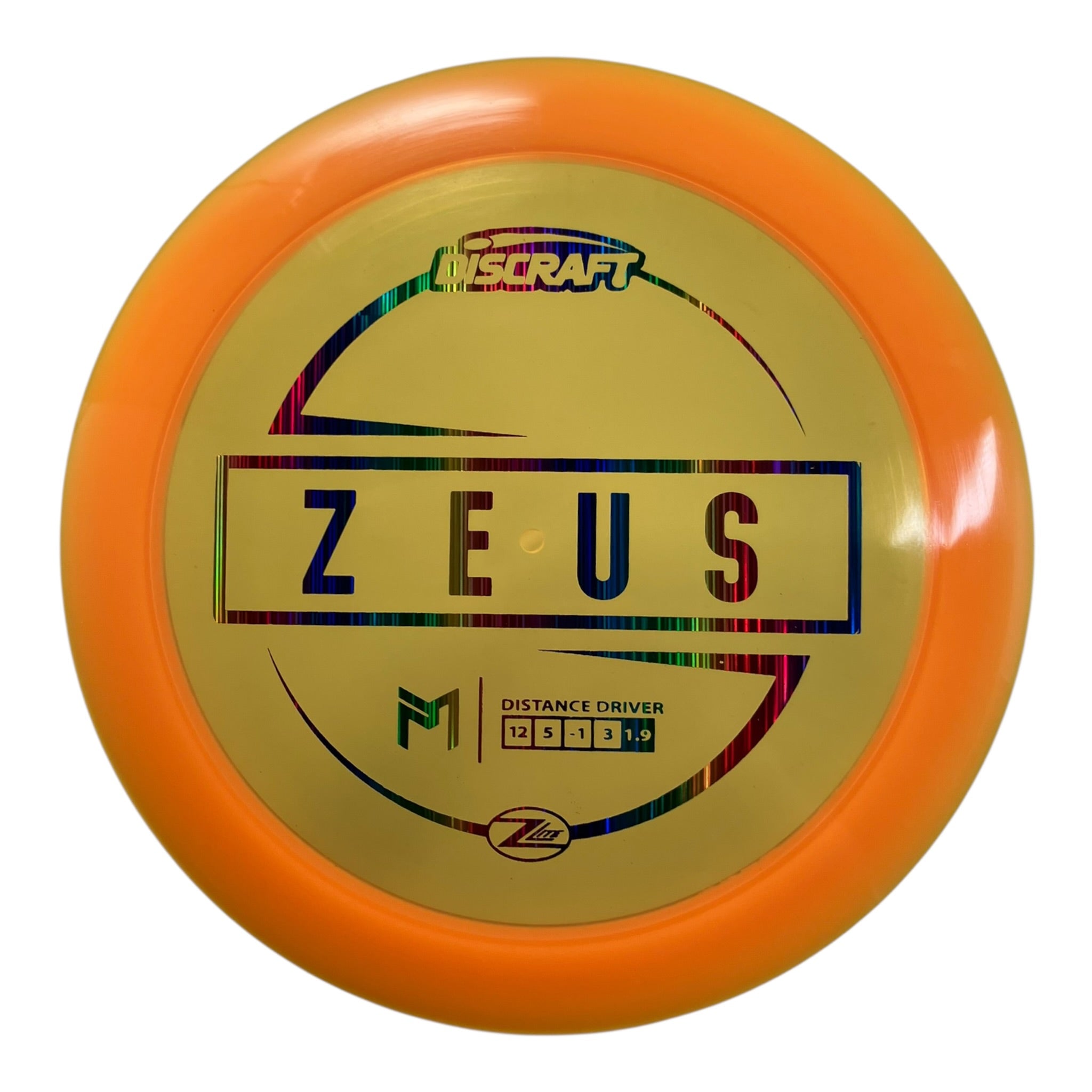 Discraft Zeus | Z Lite | Orange/Rainbow 161g (Paul McBeth) Disc Golf
