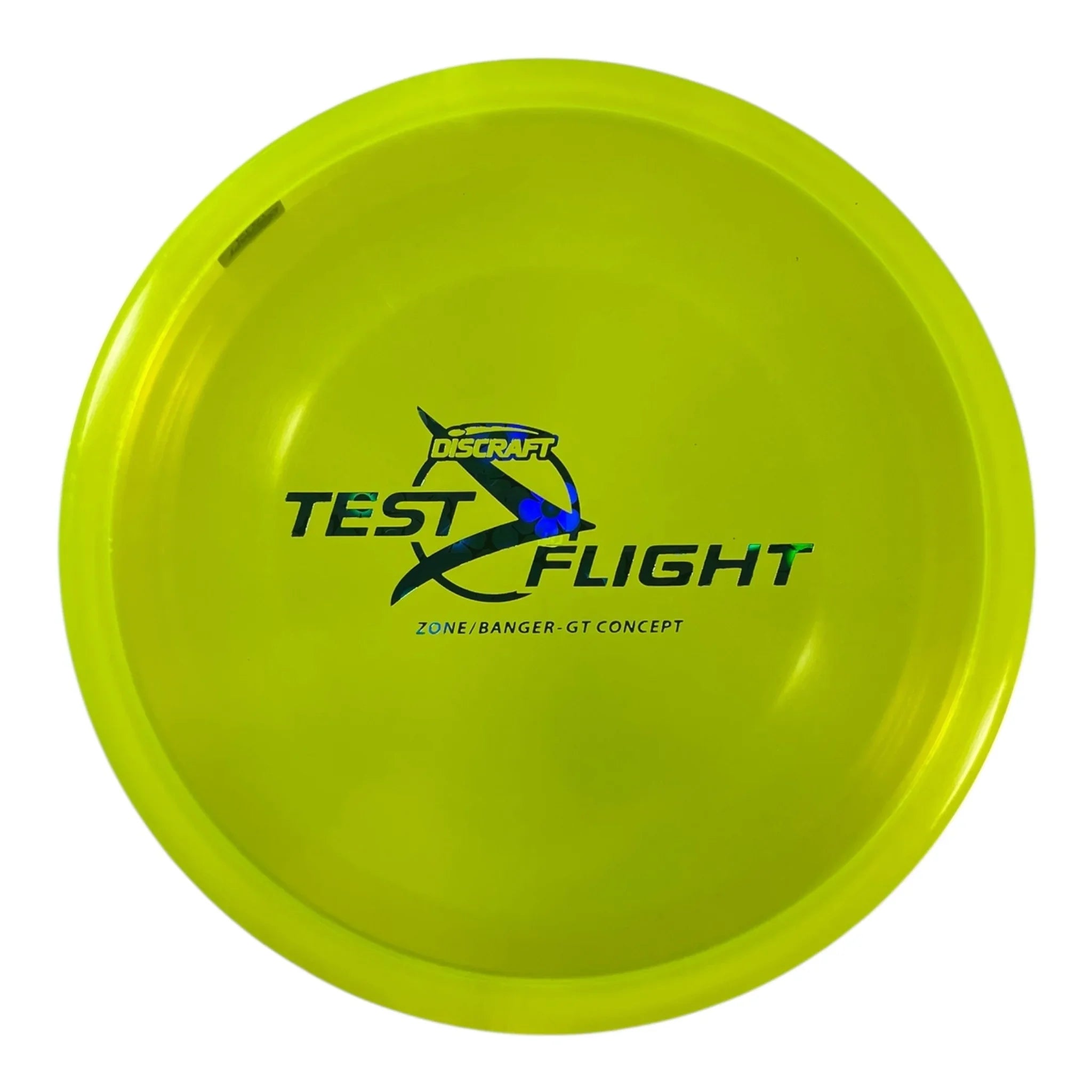 Discraft Zone GT - Test Flight | Z Line | Yellow/Flowers 175g (Banger Top) Disc Golf