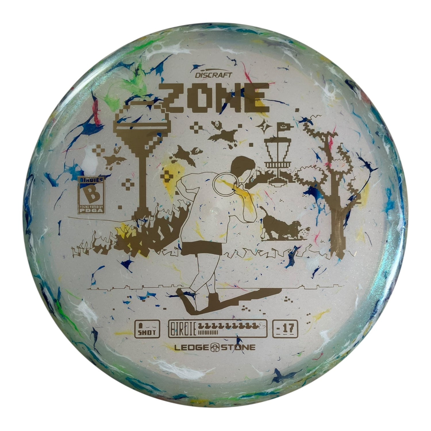 Zone | Colorshift Jawbreaker Z FLX | Clear/Green/Gold 170g (Ledgestone Finale)