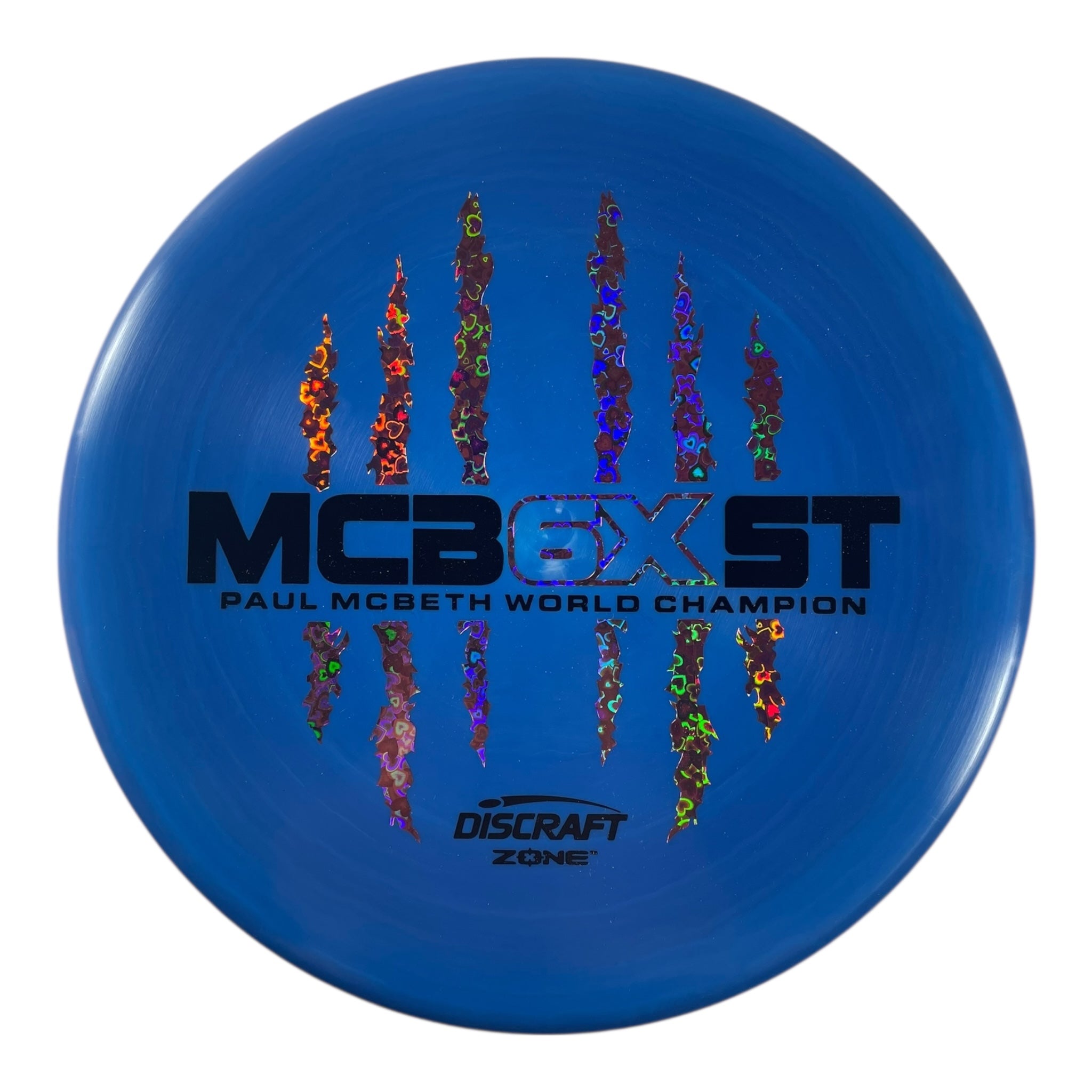 Discraft Zone | ESP | Blue/Pink Hearts 172g (Paul McBeth 6x Claw) Disc Golf