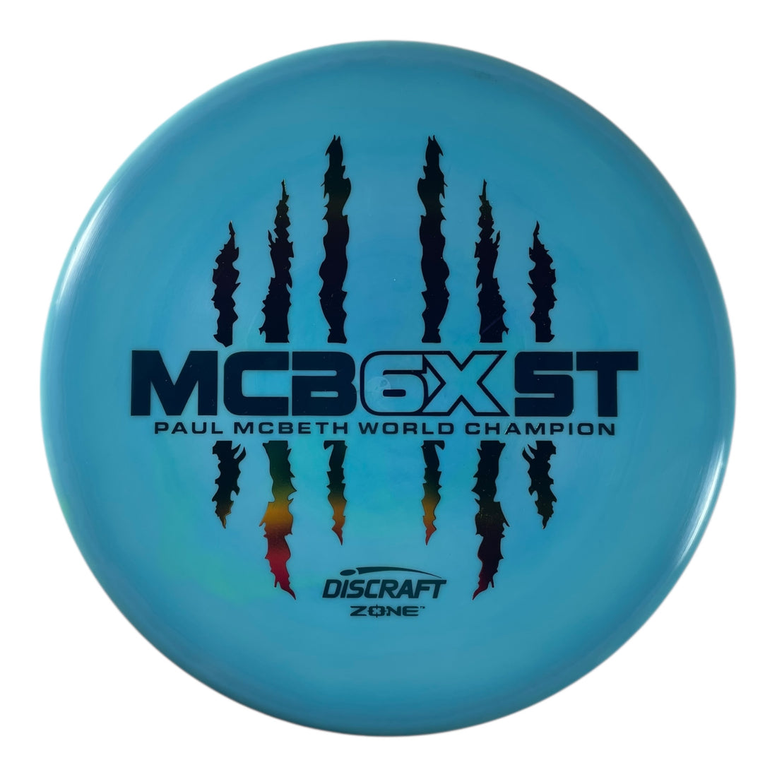 Discraft Zone | ESP | Blue/Rainbow 172g (Paul McBeth 6x Claw) Disc Golf