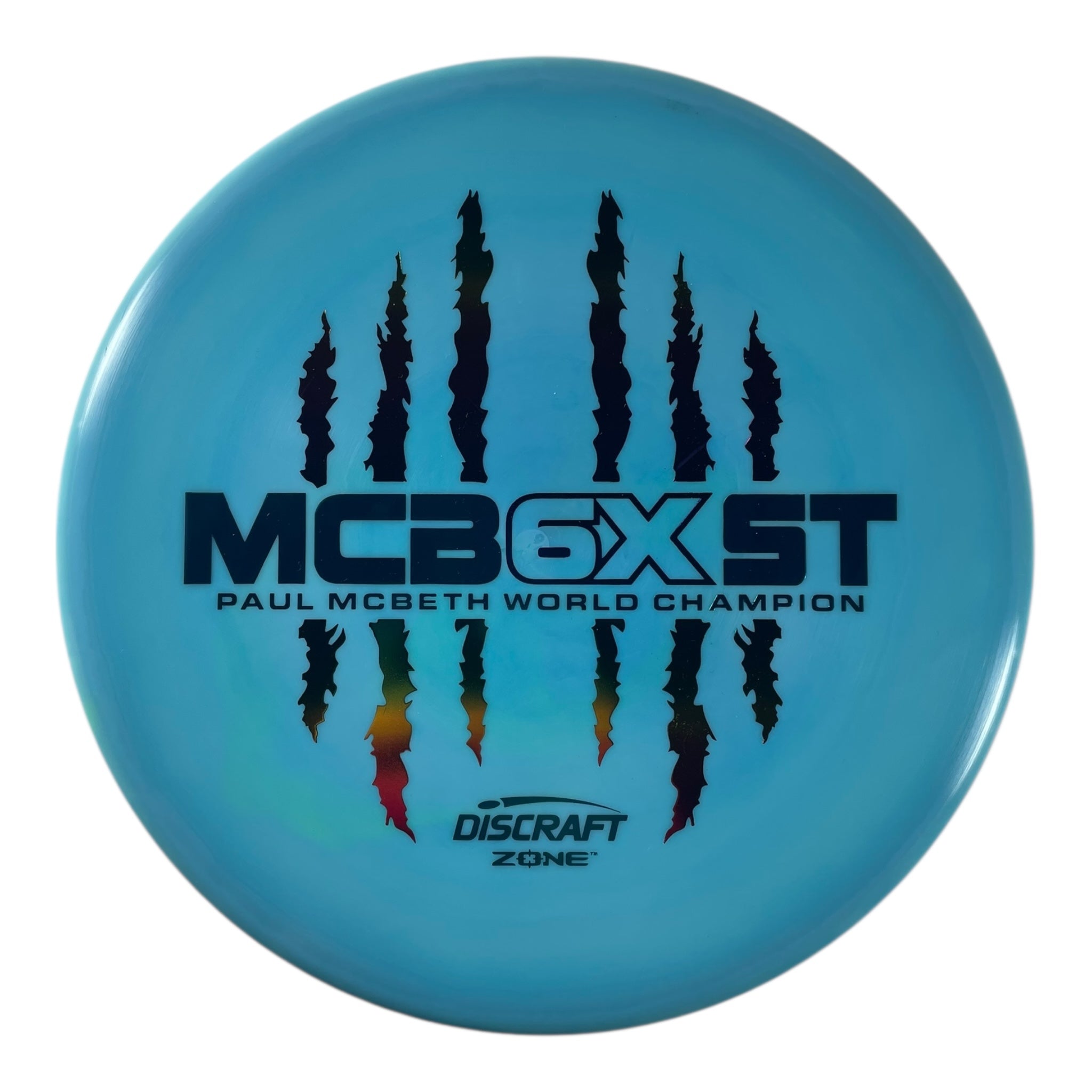 Discraft Zone | ESP | Blue/Rainbow 172g (Paul McBeth 6x Claw) Disc Golf