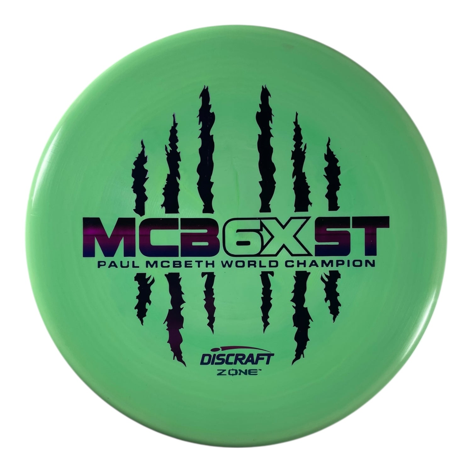 Discraft Zone | ESP | Green/Purple 174g (Paul McBeth 6x Claw) Disc Golf