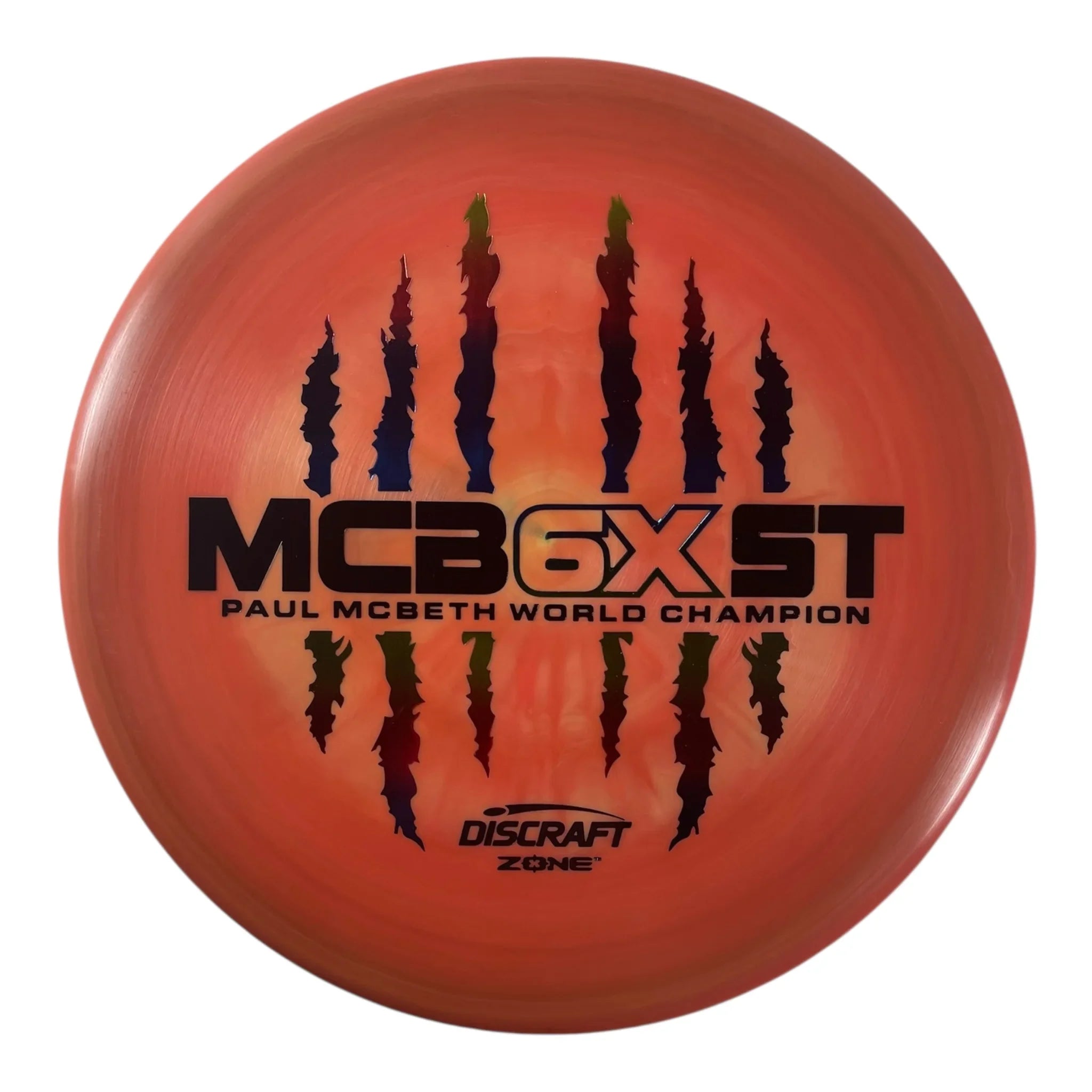 Discraft Zone | ESP | Orange/Rainbow 174g (Paul McBeth 6x Claw) Disc Golf