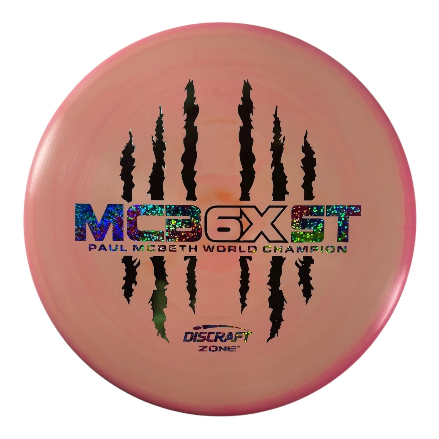 Discraft Zone | ESP | Pink/Green 172g (Paul McBeth 6x Claw) Disc Golf
