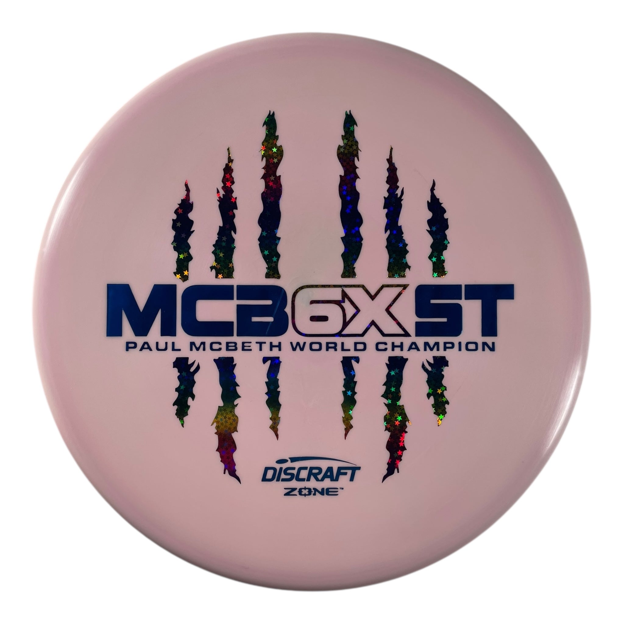 Discraft Zone | ESP | Pink/Rainbow 174g (Paul McBeth 6x Claw) Disc Golf