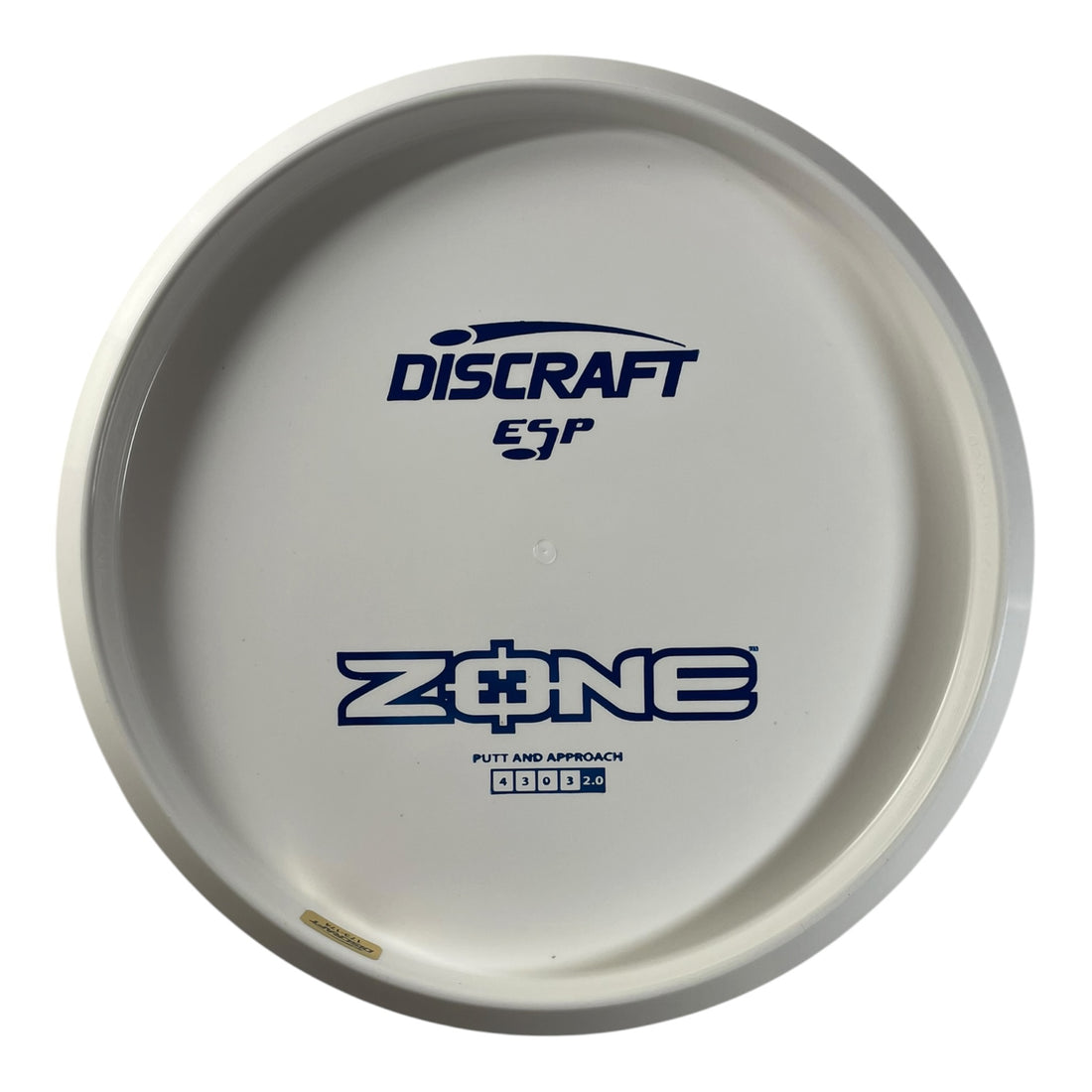 Discraft Zone | ESP | White/Blue 174g (Bottom Stamp) Disc Golf
