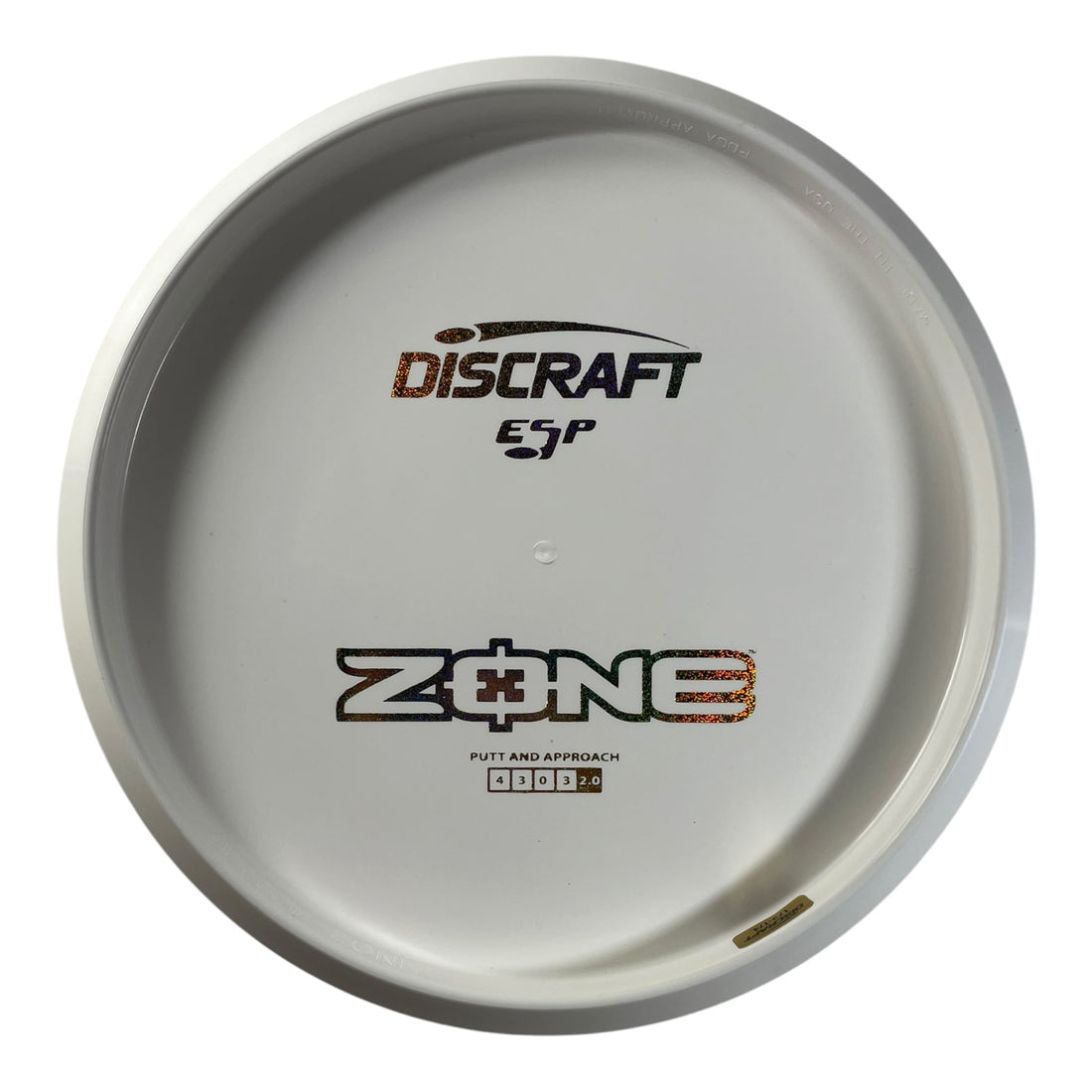 Discraft Zone | ESP | White/Gold Holo 174g (Bottom Stamp) Disc Golf