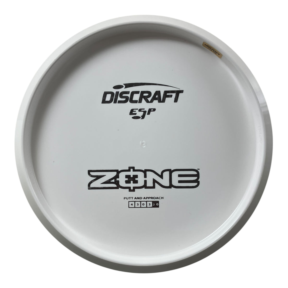 Discraft Zone | ESP | White/Metal 174g (Bottom Stamp) Disc Golf