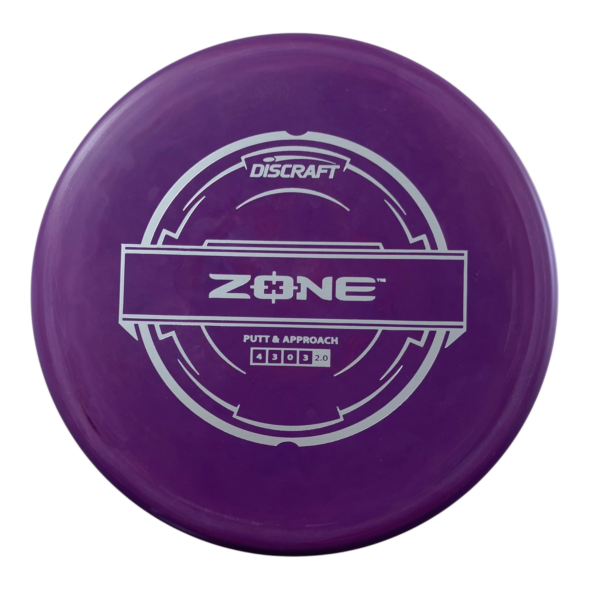 Discraft Zone | Putter Line | Purple/Silver 169g Disc Golf
