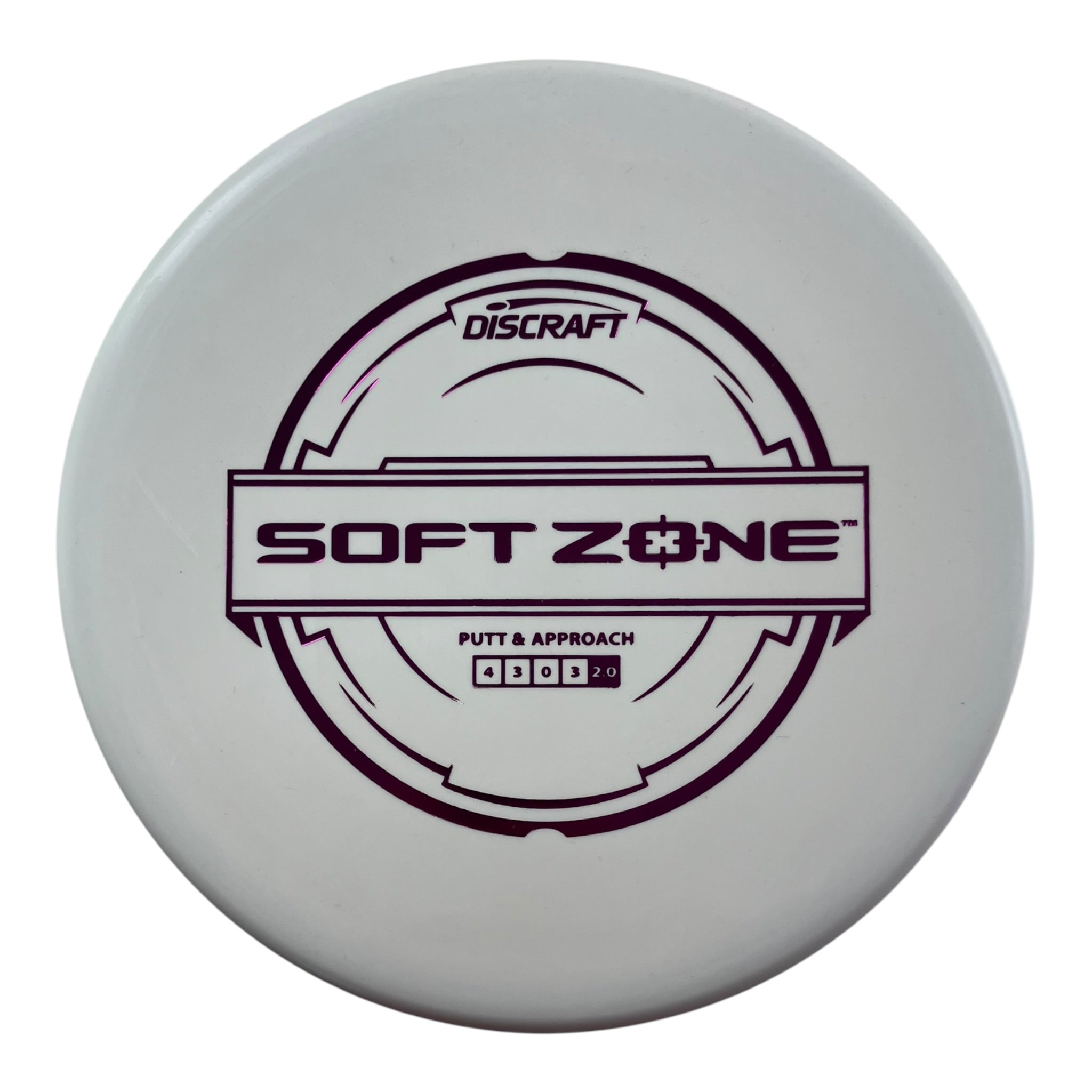 Discraft Zone | Putter Line Soft | White/Pink 173g Disc Golf