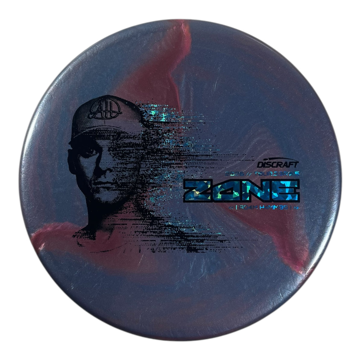 Discraft Zone | Titanium Big Z | Blue/Blue Holo 174g (Adam Hammes 2026 Tour Series) Disc Golf