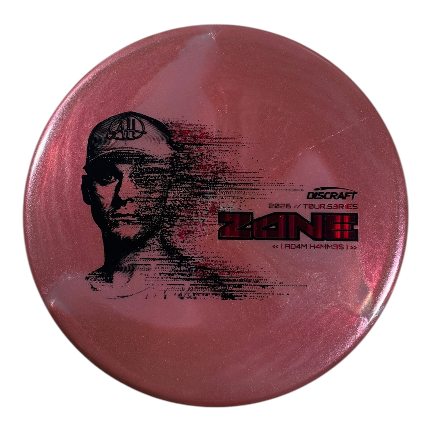 Discraft Zone | Titanium Big Z | Pink/Red Holo 175g (Adam Hammes 2026 Tour Series) Disc Golf