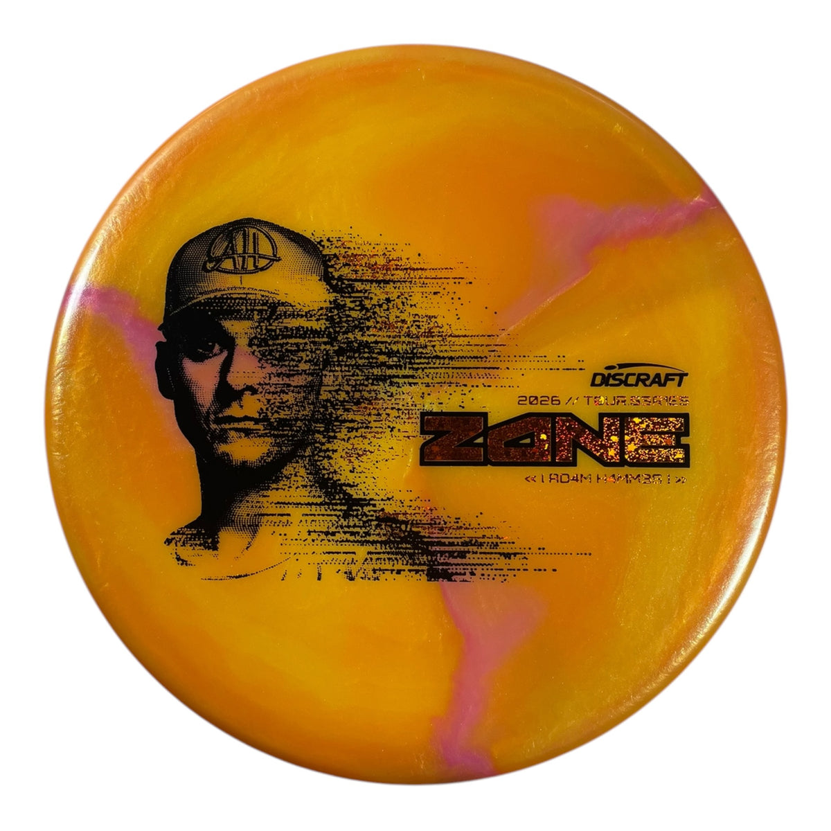 Discraft Zone | Titanium Big Z | Yellow/Orange Sparkle 173g (Adam Hammes 2026 Tour Series) Disc Golf