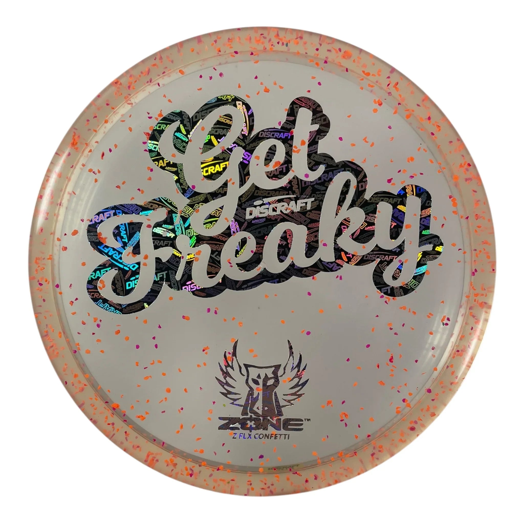 Discraft Zone | Z FLX Confetti | Orange/Discraft 174g (Brodie Smith) Disc Golf