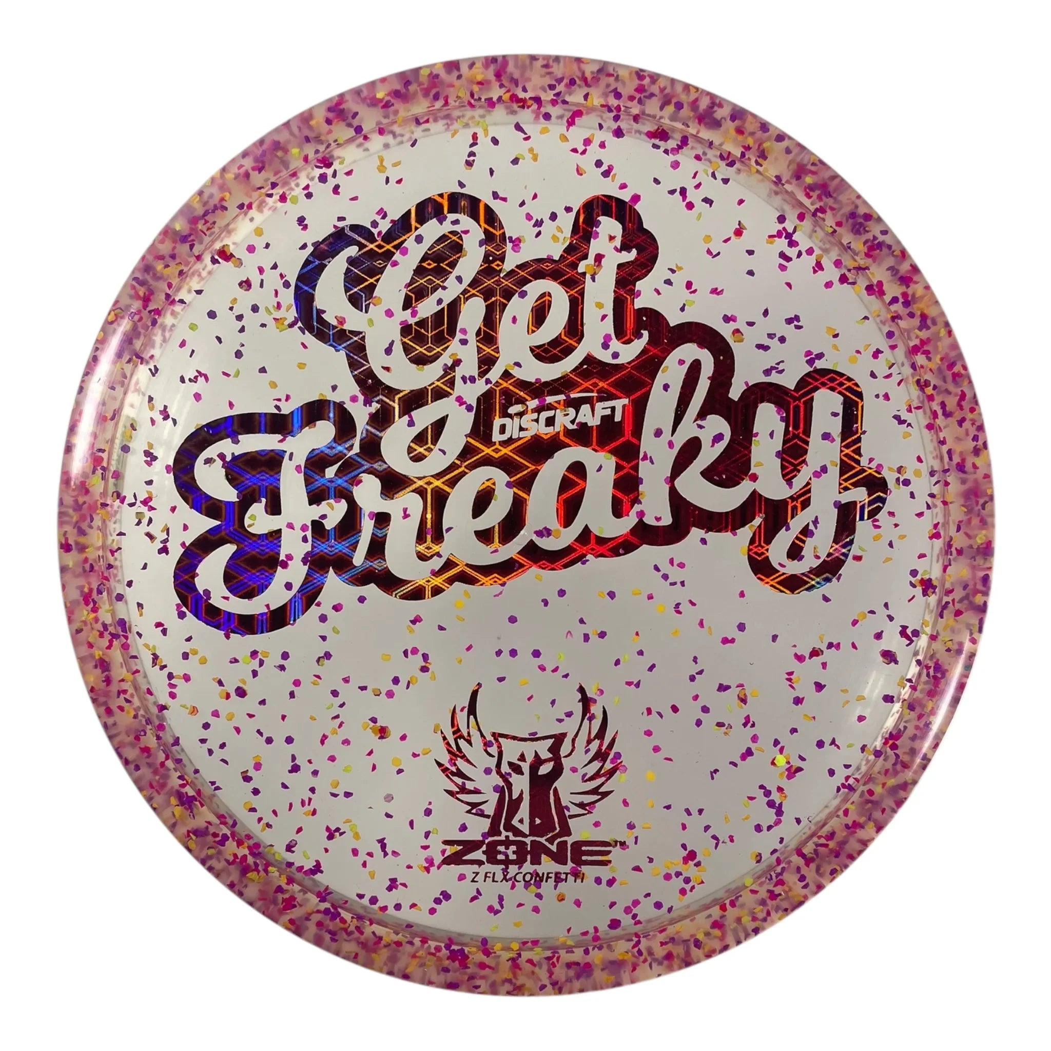Discraft Zone | Z FLX Confetti | Pink/Pink Holo 172g (Brodie Smith) Disc Golf