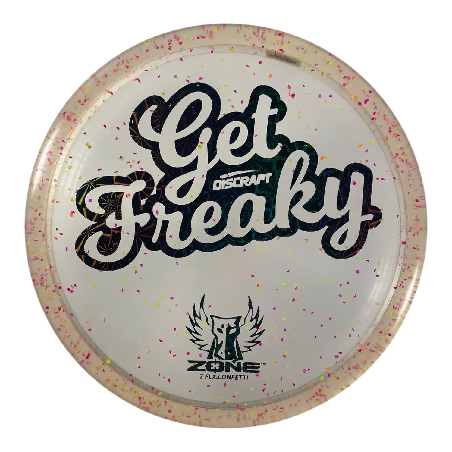 Discraft Zone | Z FLX Confetti | Yellow/Green Holo 174g (Brodie Smith) Disc Golf