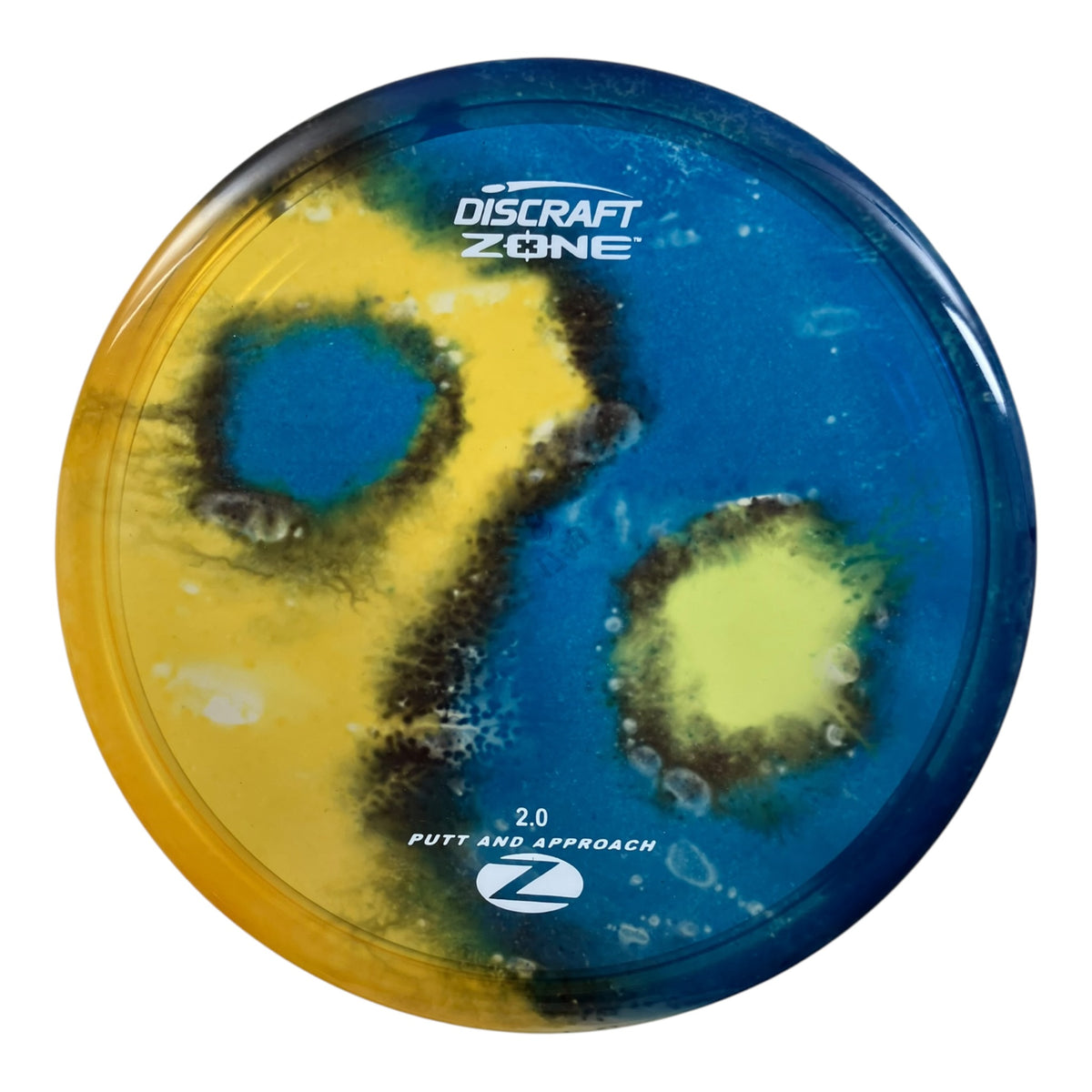 Discraft Zone | Z Line Fly Dye | Blue/Orange/White 174g Disc Golf