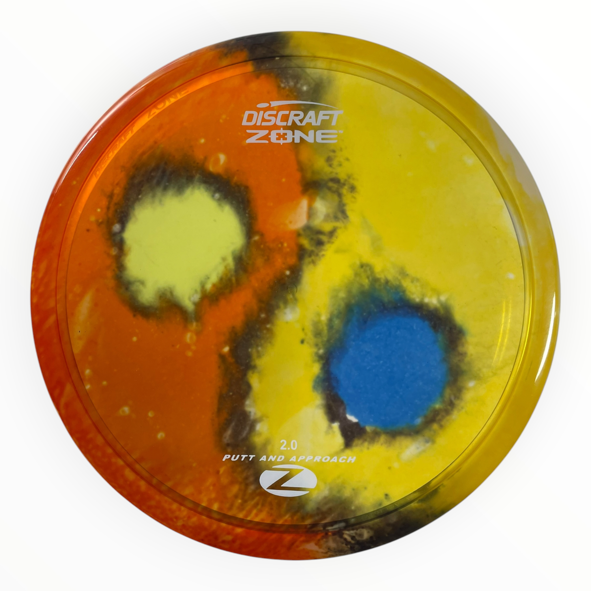 Discraft Zone | Z Line Fly Dye | Orange/White 174g Disc Golf
