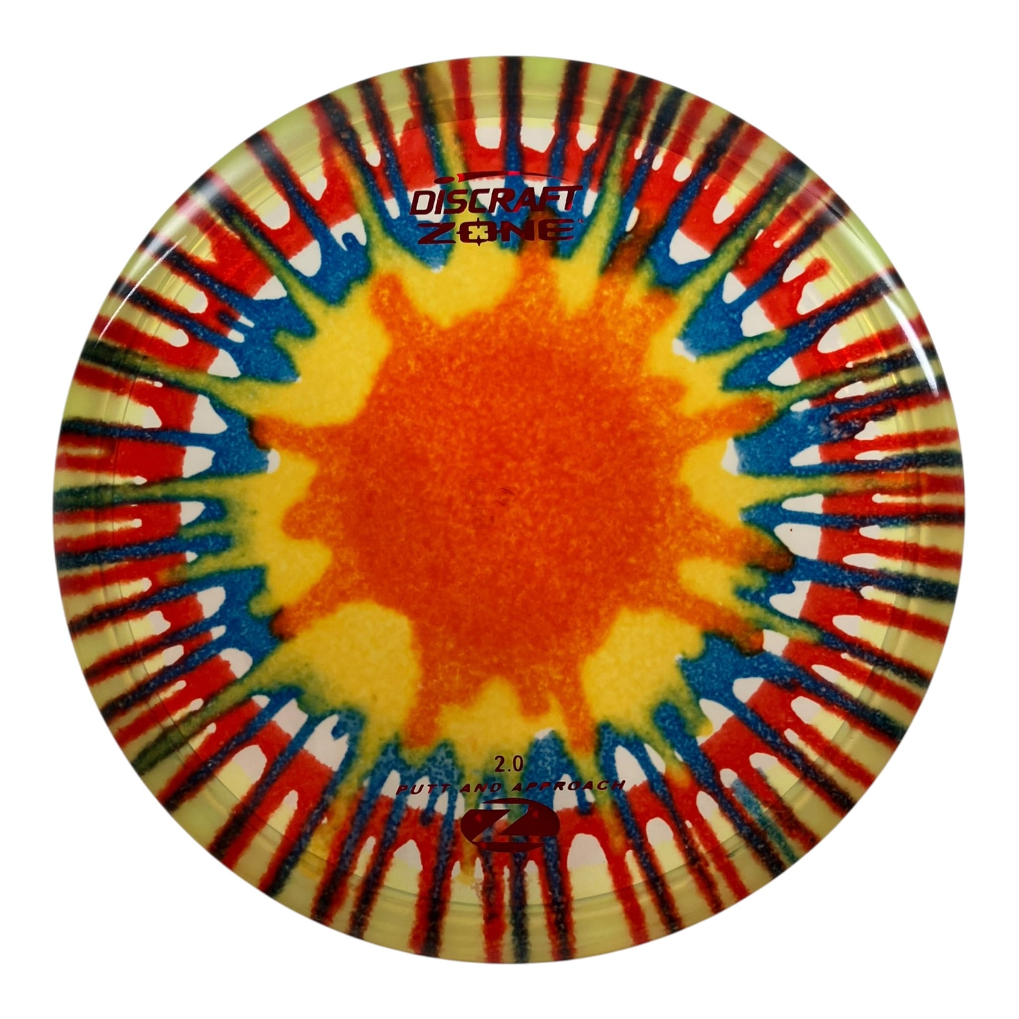 Discraft Zone | Z Line Fly Dye | Orange/Yellow/Red 174g Disc Golf