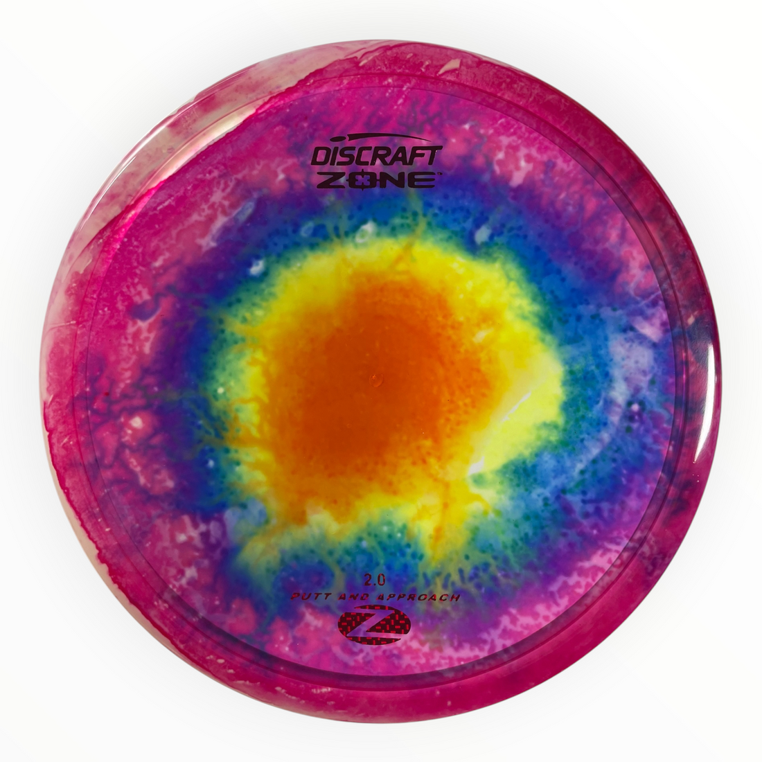 Discraft Zone | Z Line Fly Dye | Pink/Red 174g Disc Golf