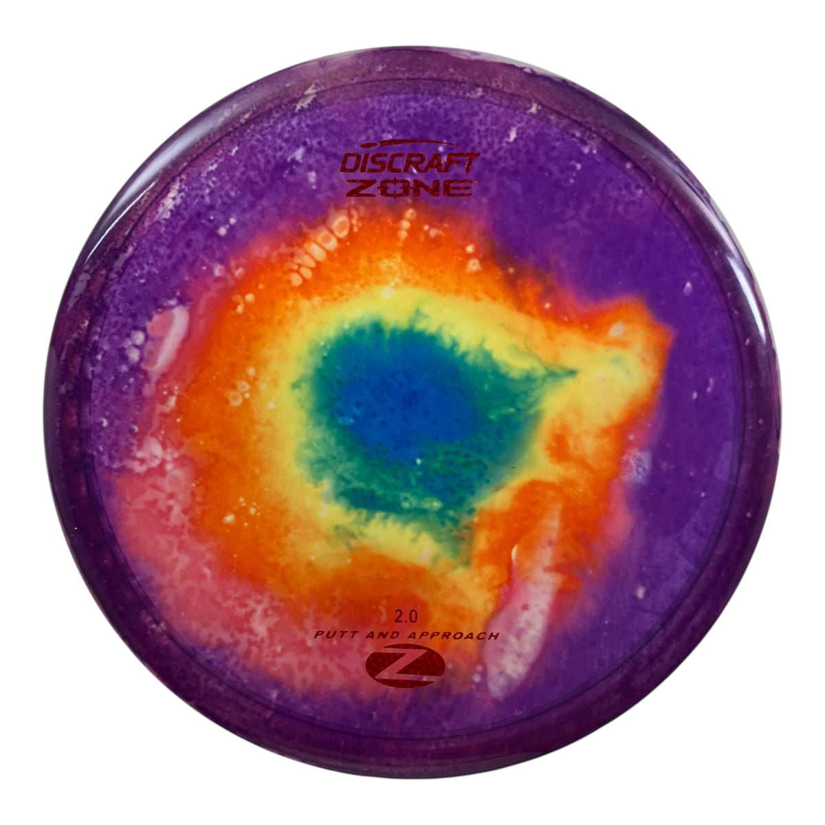 Discraft Zone | Z Line Fly Dye | Purple/Red 174g Disc Golf