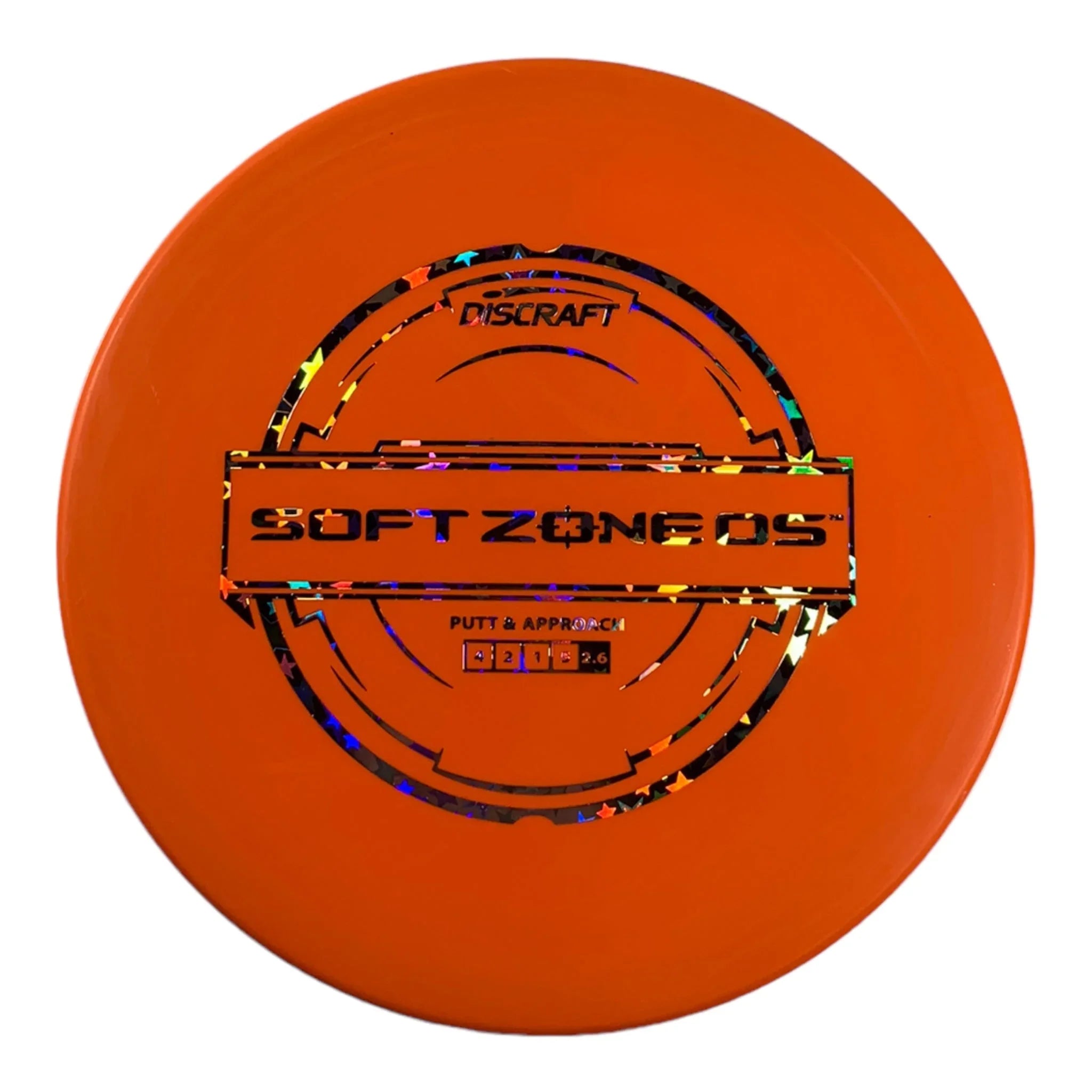 Discraft Zone OS | Putter Line Soft | Orange/Stars 170g Disc Golf