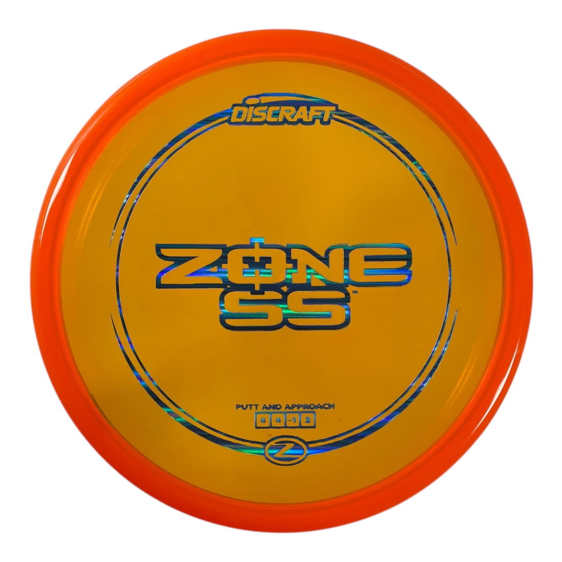 Discraft Zone SS | Z Line | Orange/Blue Holo 174g Disc Golf