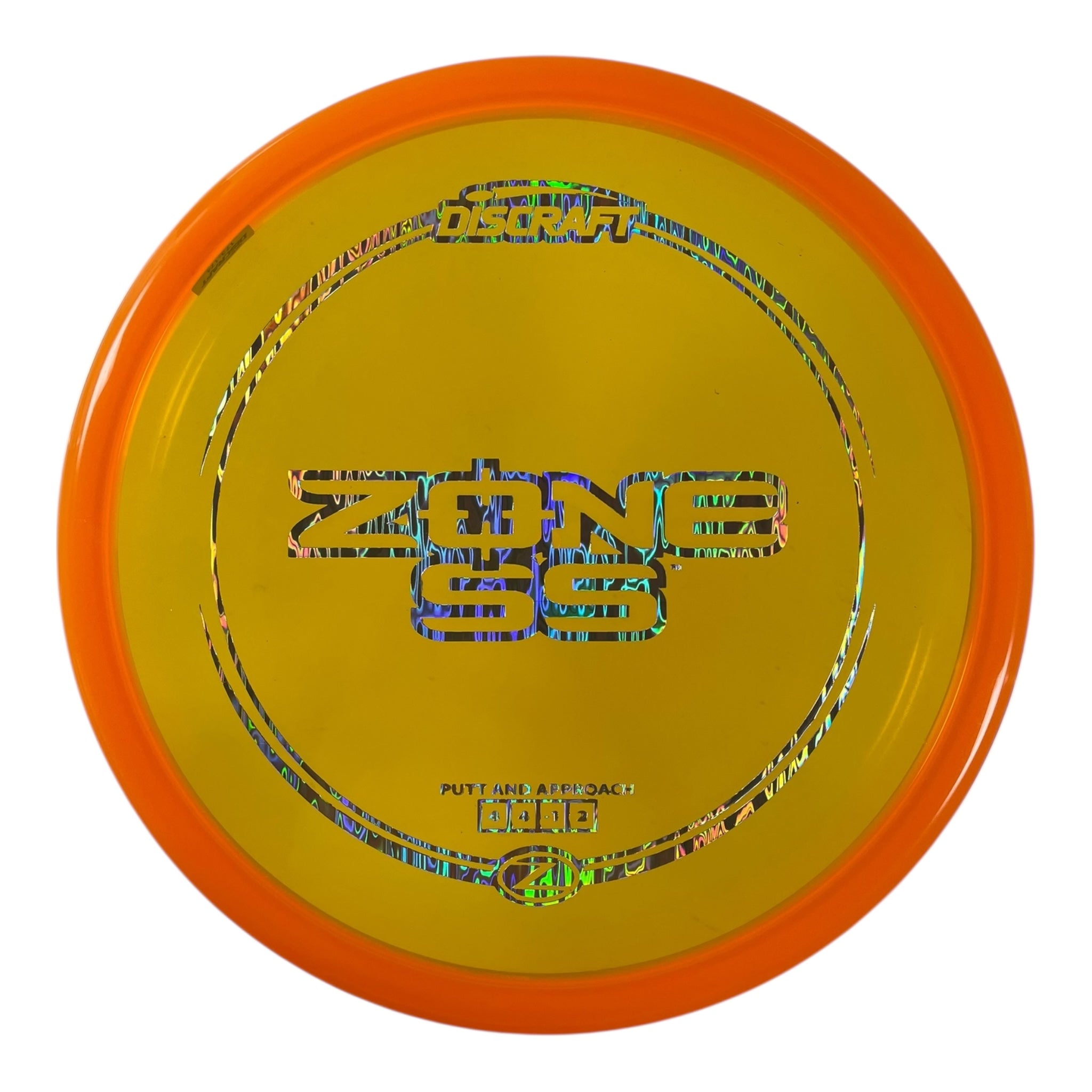 Discraft Zone SS | Z Line | Orange/Holo 174g Disc Golf