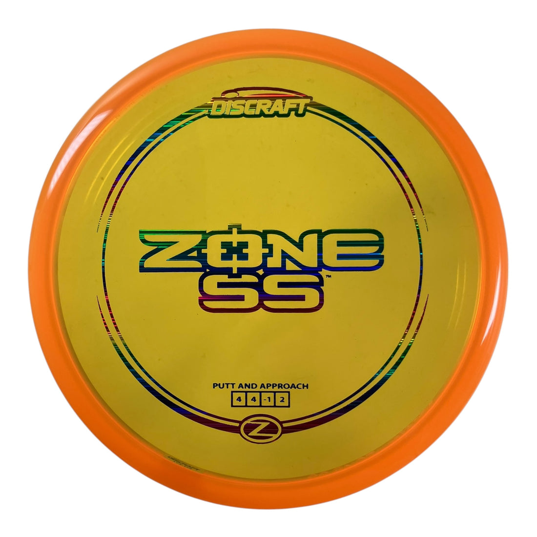 Discraft Zone SS | Z Line | Orange/Rainbow 173g Disc Golf