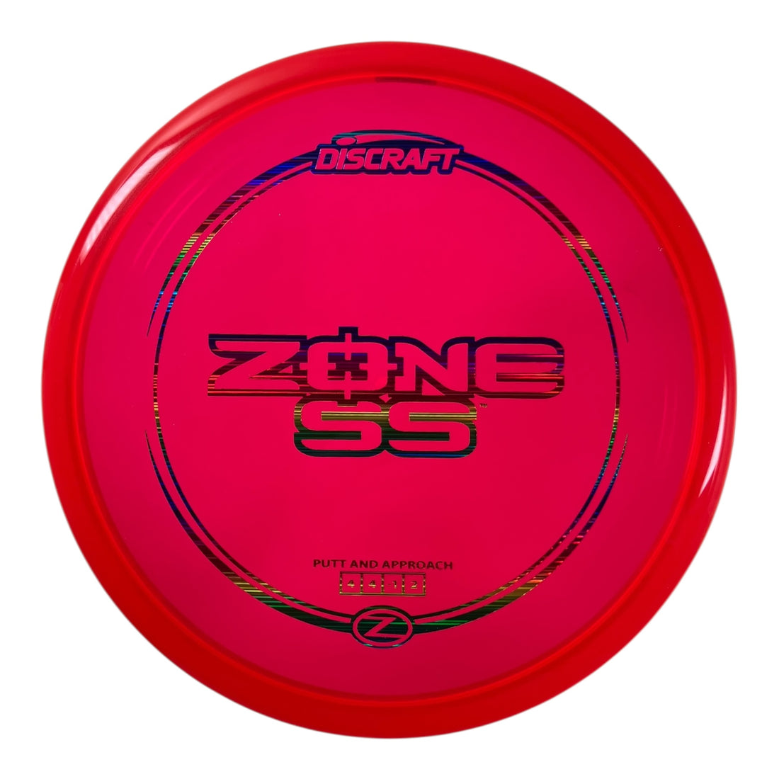 Discraft Zone SS | Z Line | Red/Rainbow 173g Disc Golf