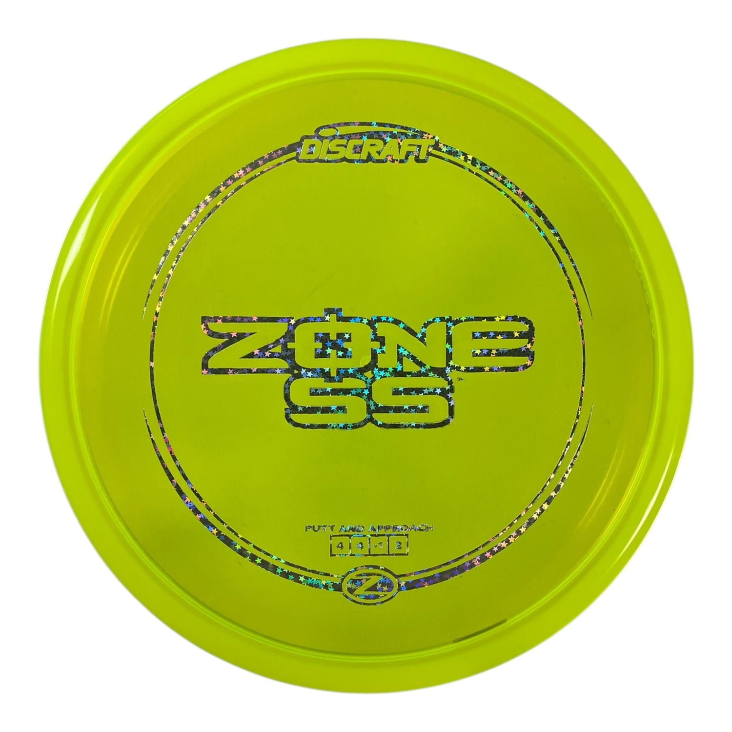 Discraft Zone SS | Z Line | Yellow/Stars 174g Disc Golf