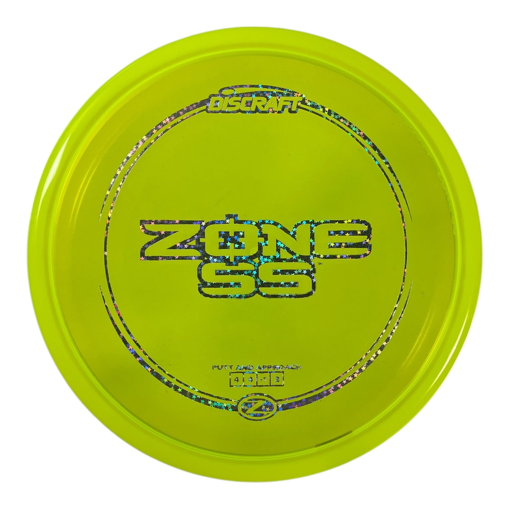 Discraft Zone SS | Z Line | Yellow/Stars 174g Disc Golf