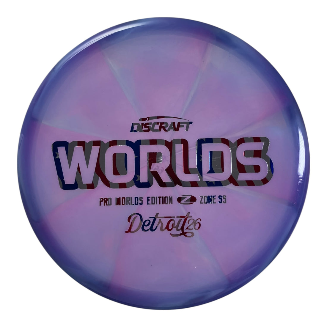 Discraft Zone SS | Z Swirl | Purple/USA 175g (Worlds 2026) Disc Golf