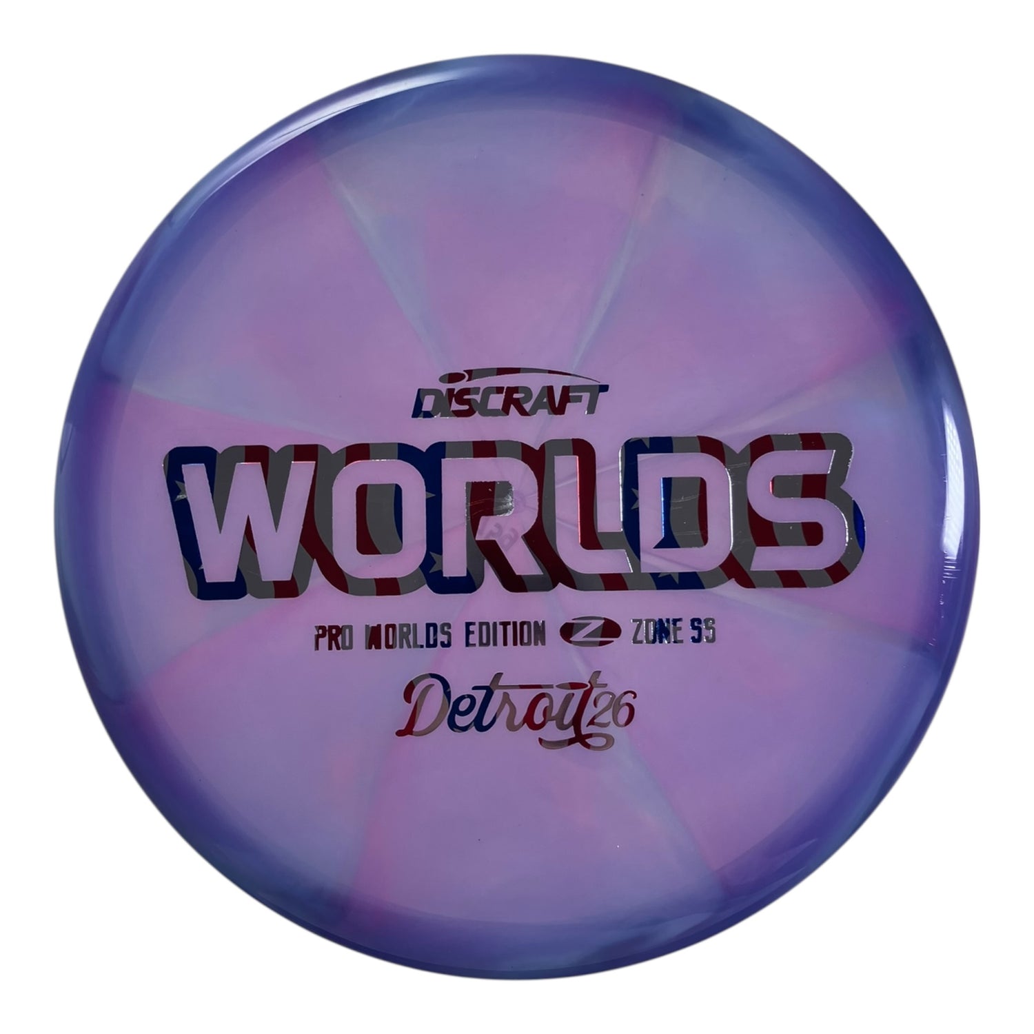 Discraft Zone SS | Z Swirl | Purple/USA 175g (Worlds 2026) Disc Golf