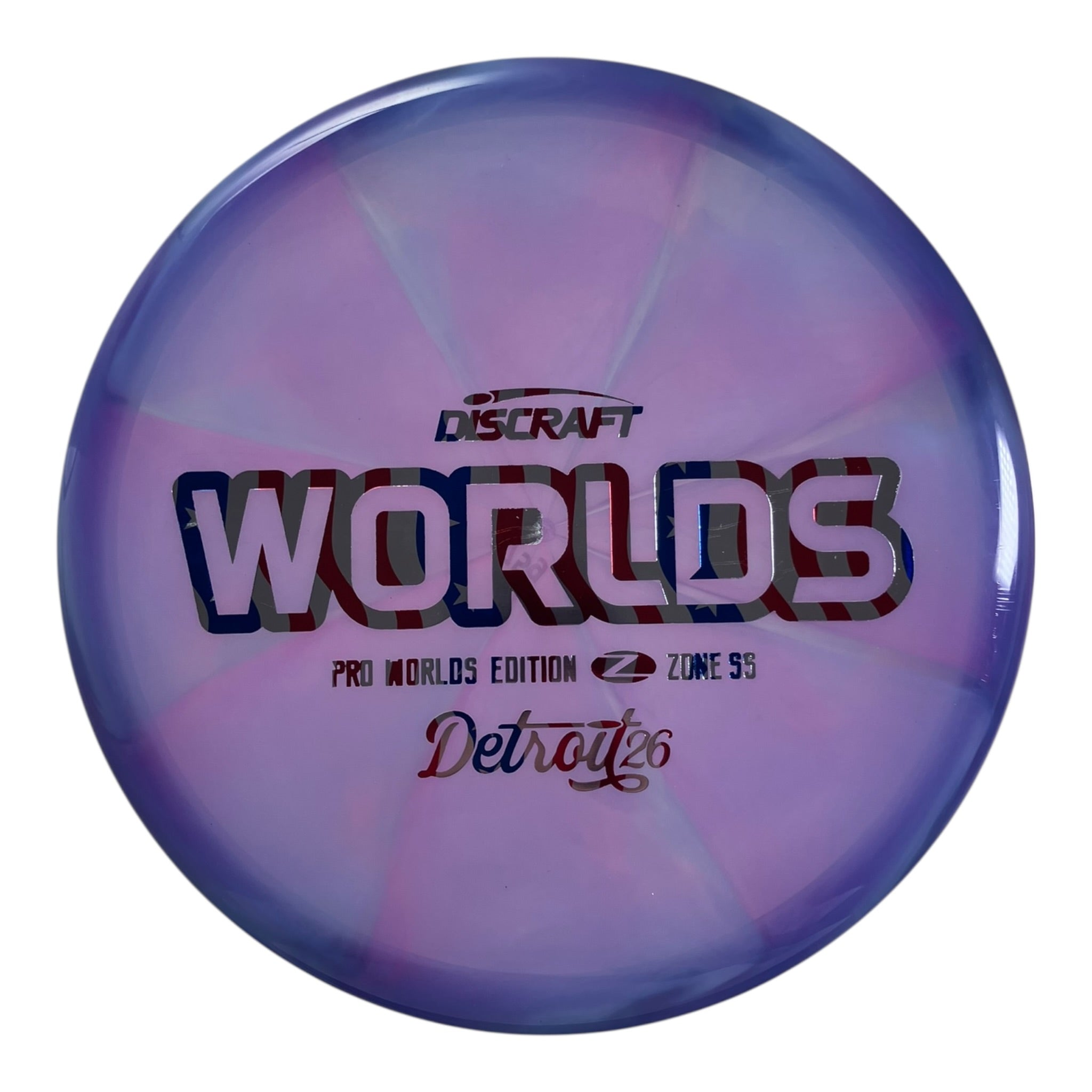 Discraft Zone SS | Z Swirl | Purple/USA 175g (Worlds 2026) Disc Golf