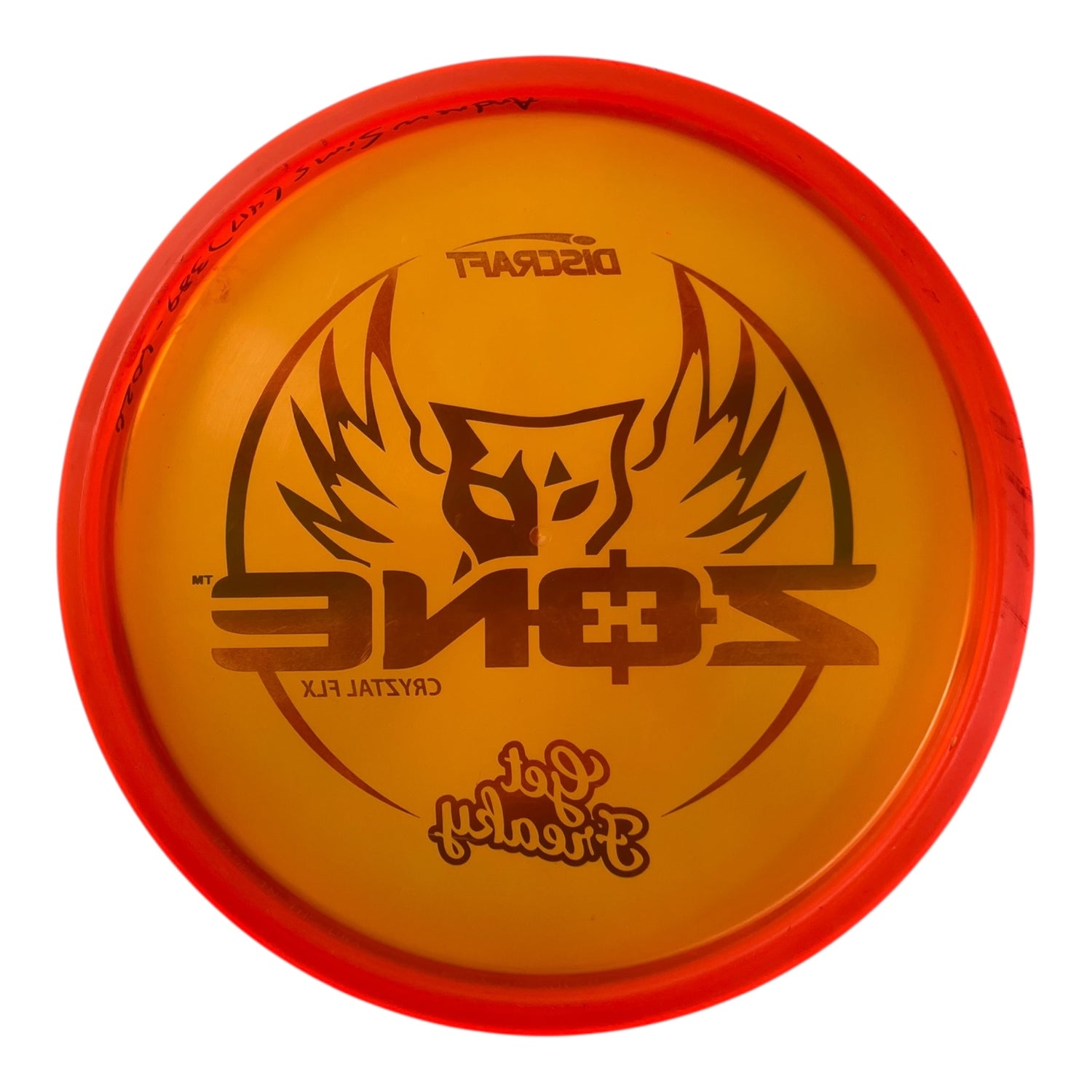 Discraft Zone - Used Good | Cryztal FLX | Orange/Rainbow 174g (Brodie Smith) Disc Golf