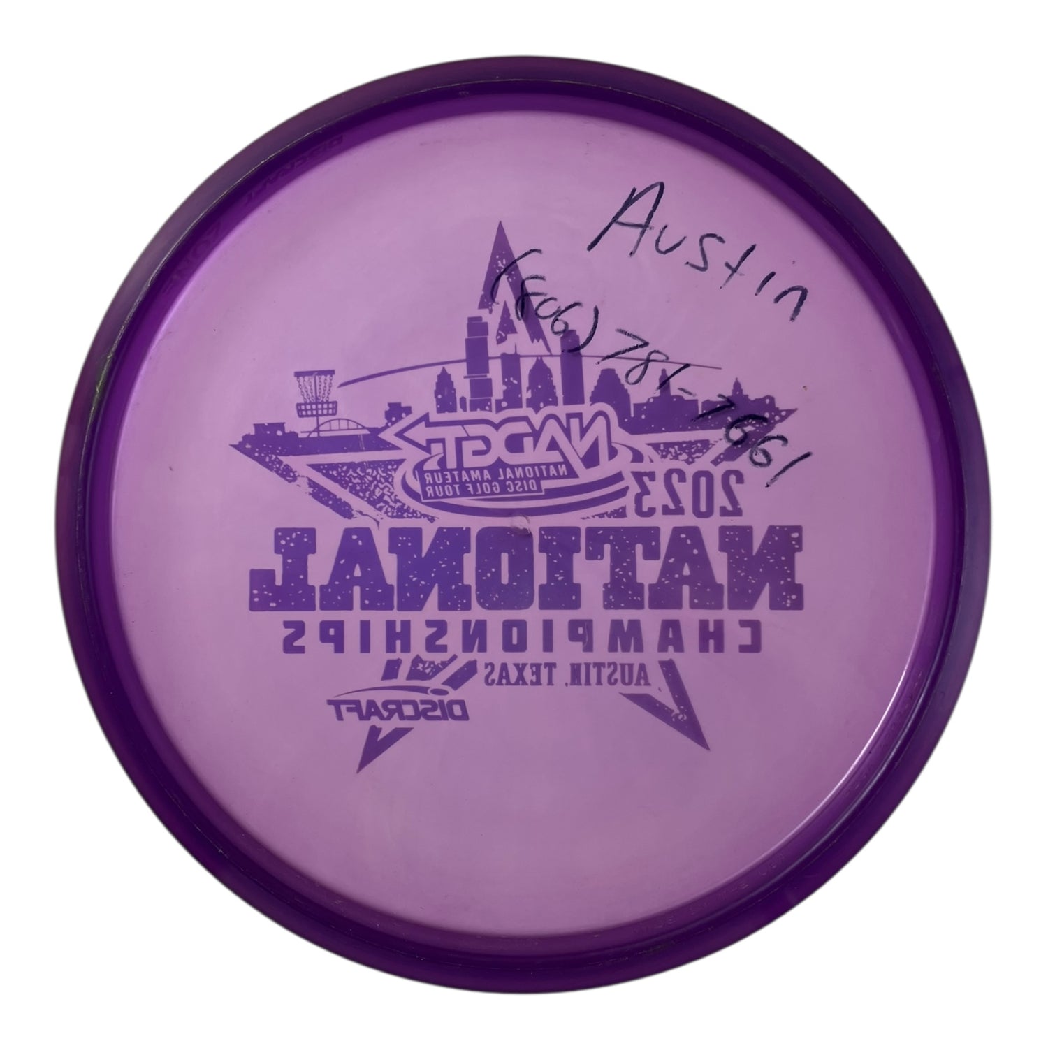 Discraft Zone - Used Good | Z Line | Purple/Gold 175g (Am Nationals) Disc Golf