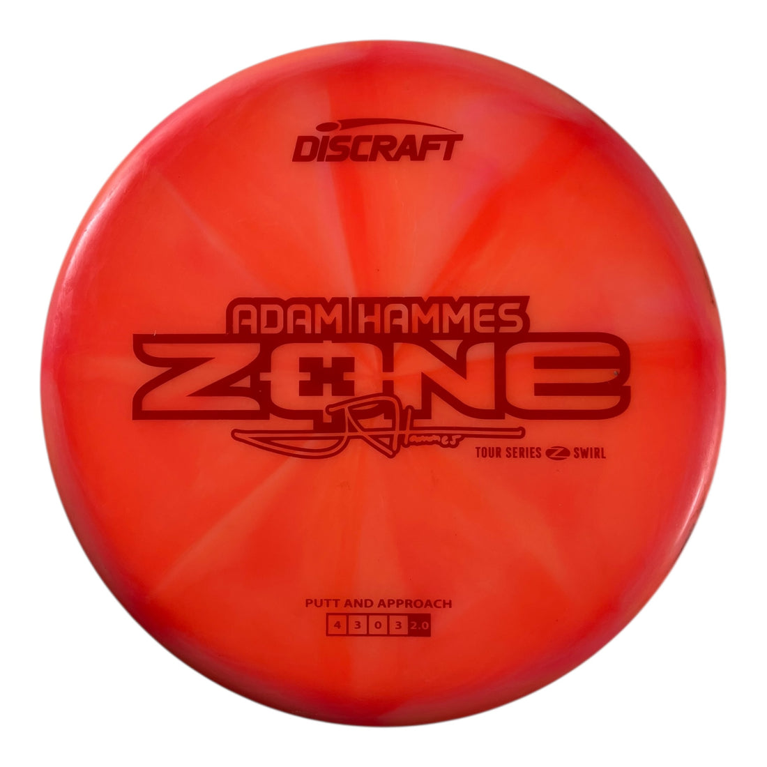 Discraft Zone - Used Good | Z Swirl | Orange/Red 174g (Adam Hammes) Disc Golf