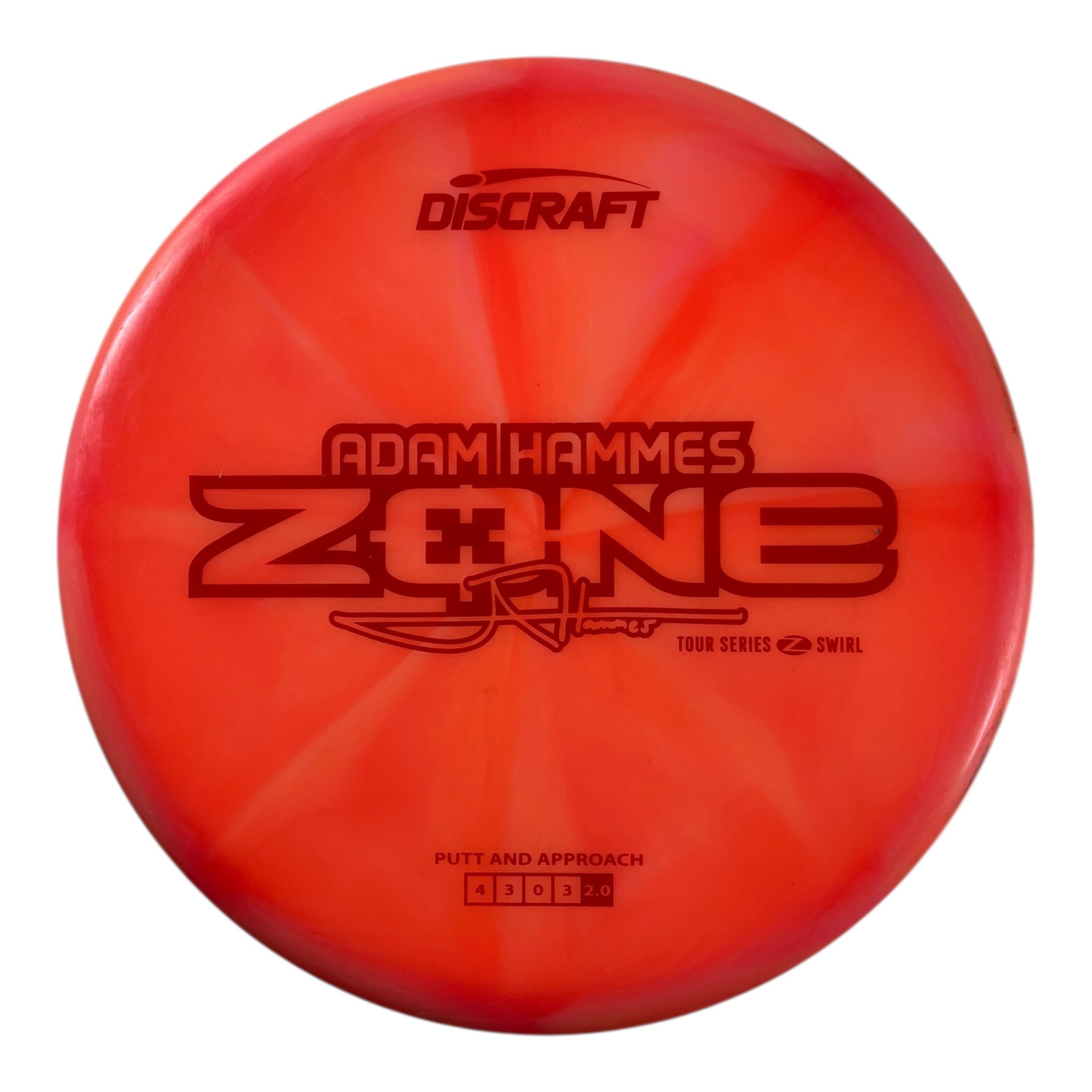 Discraft Zone - Used Good | Z Swirl | Orange/Red 174g (Adam Hammes) Disc Golf