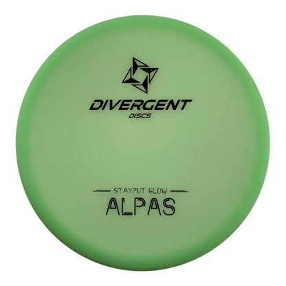 Divergent Discs Alpas | StayPut Glow | Green/Black 176 Disc Golf