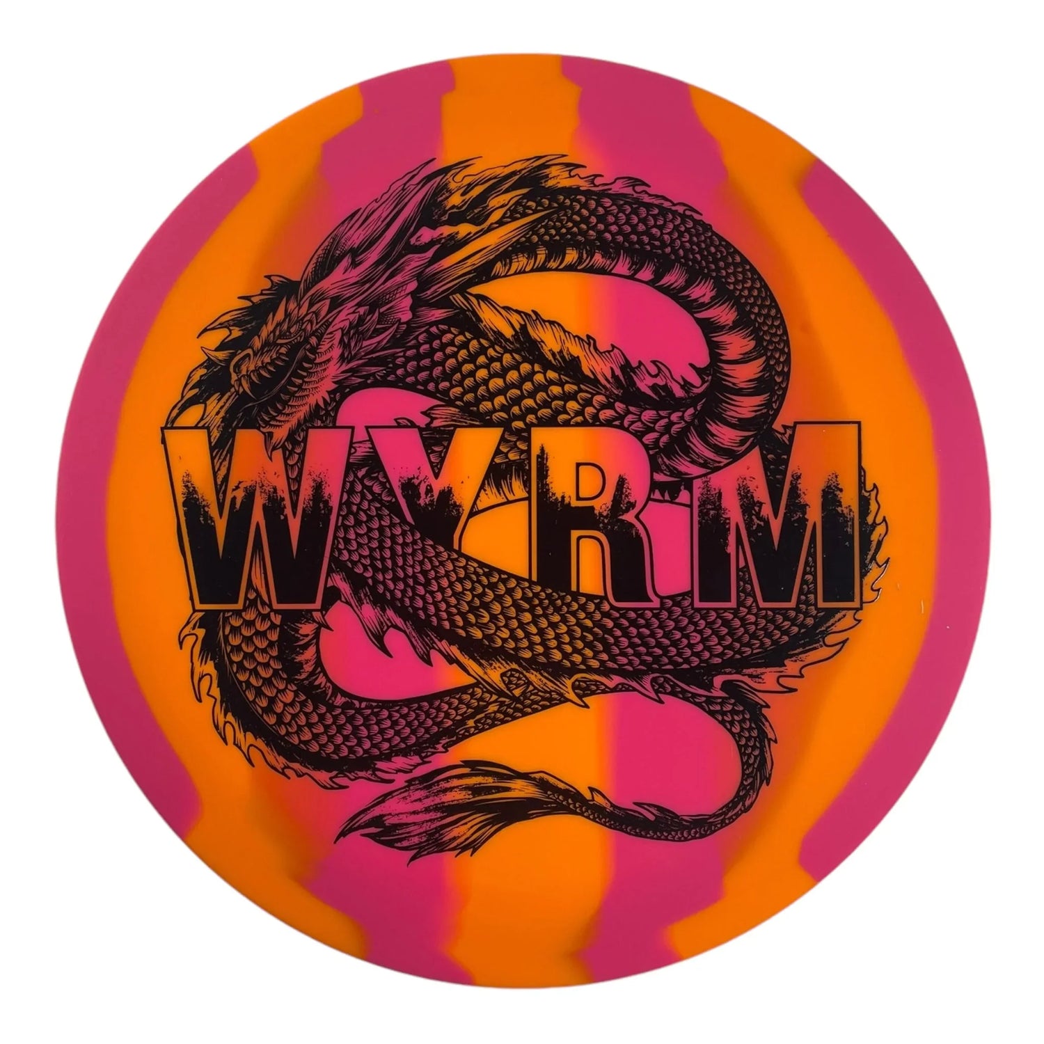 Divergent Discs Wyrm | StayPut | Pink/Orange 172g Disc Golf