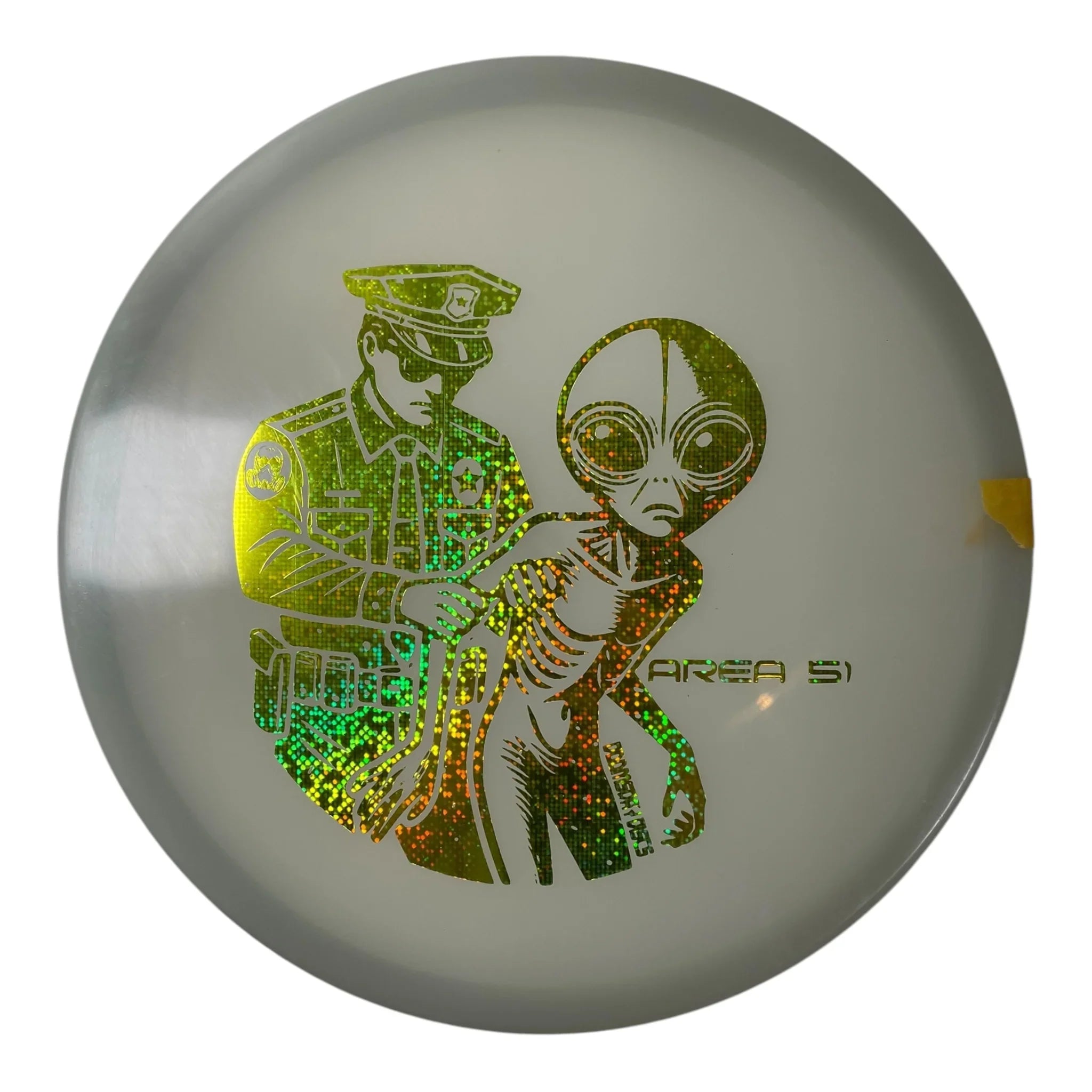 Doomsday Discs Area 51 | Isolation Glow | Glow/Gold 173g Disc Golf