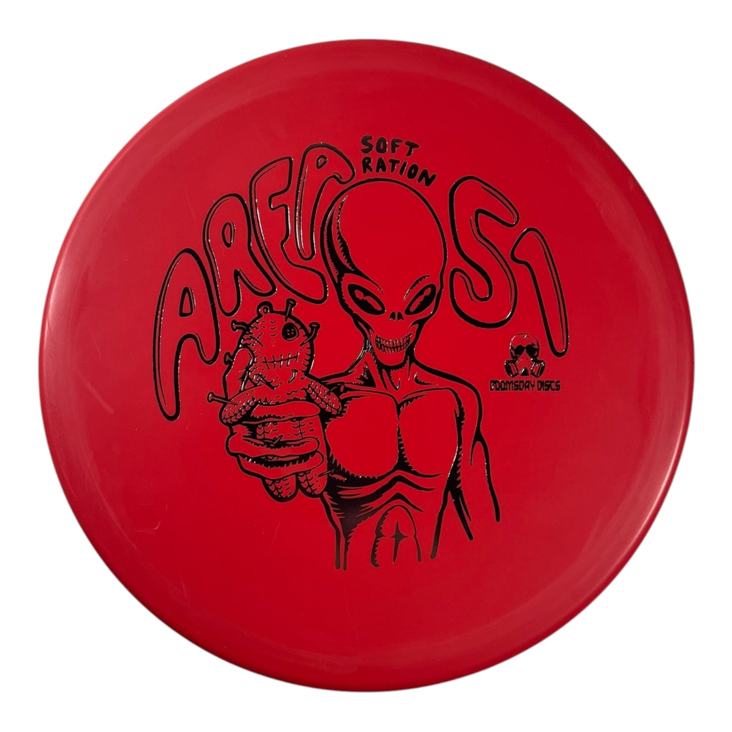 Doomsday Discs Area 51 | Soft Ration | Red/Silver 172g Disc Golf