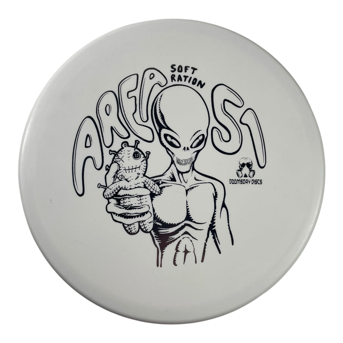 Doomsday Discs Area 51 | Soft Ration | White/Silver 172g Disc Golf